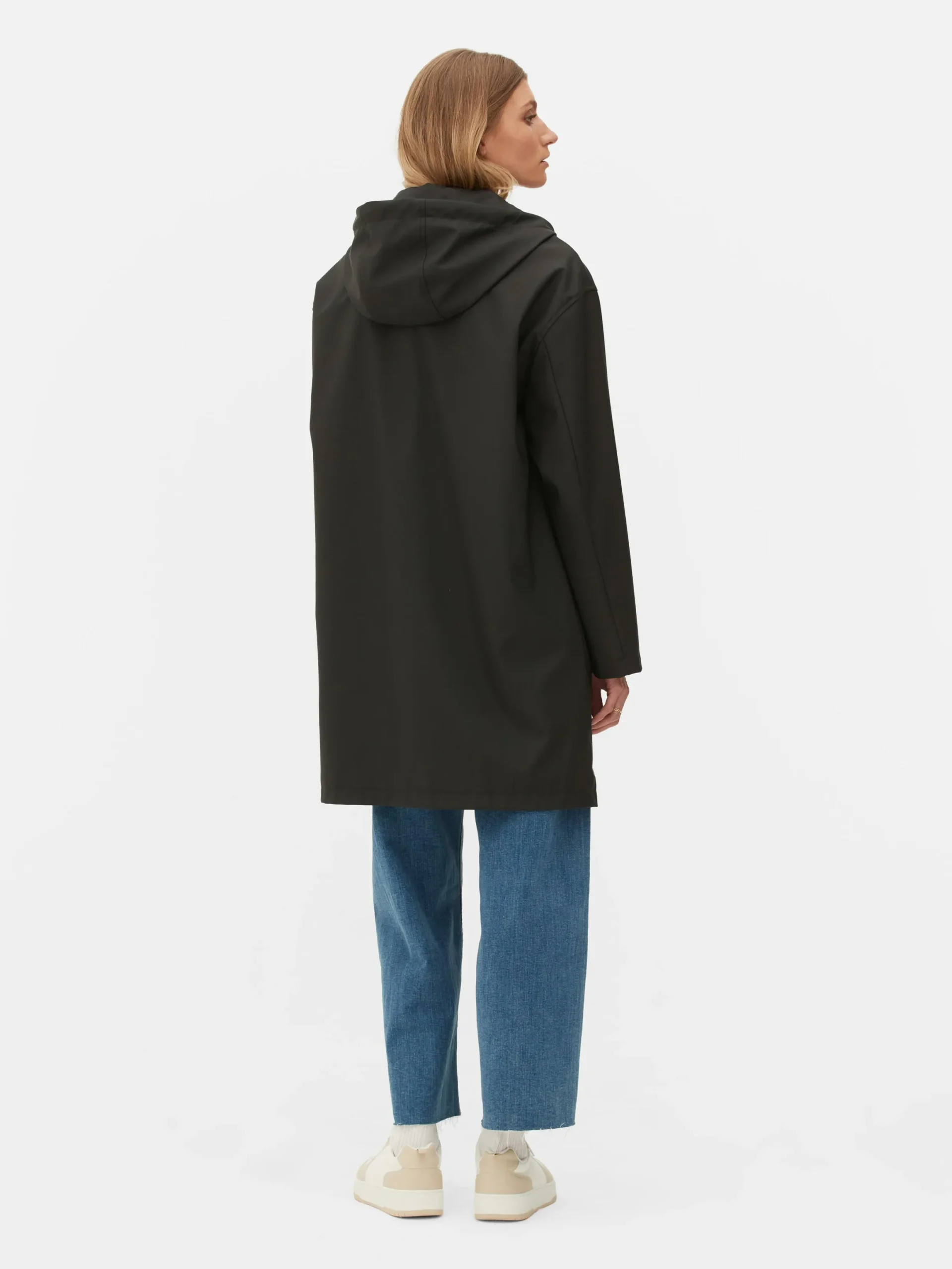 Manteaux Et Vestes|Primark Imperméable Caoutchouté à Capuche Noir