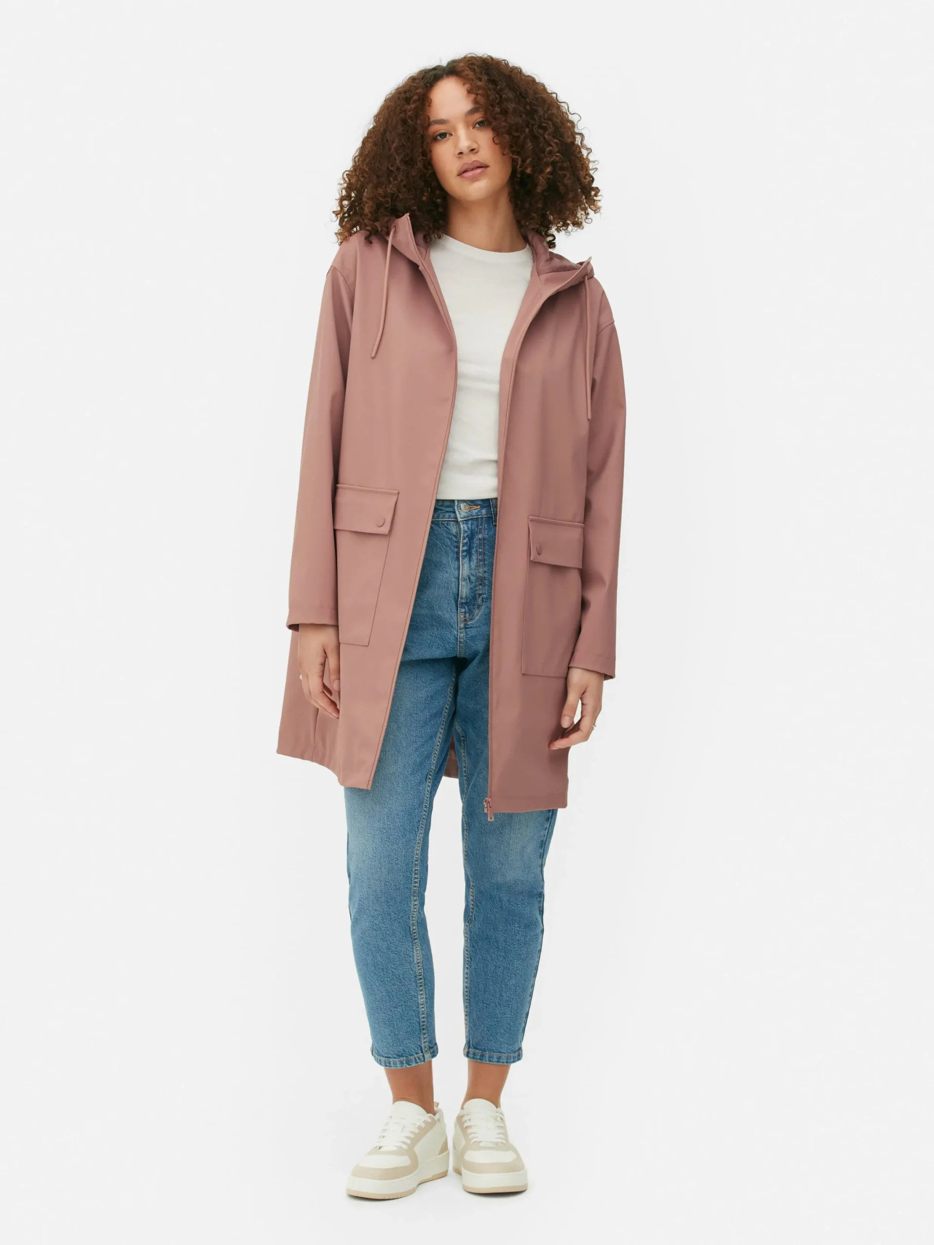Manteaux Et Vestes|Primark Imperméable Caoutchouté à Capuche Rose