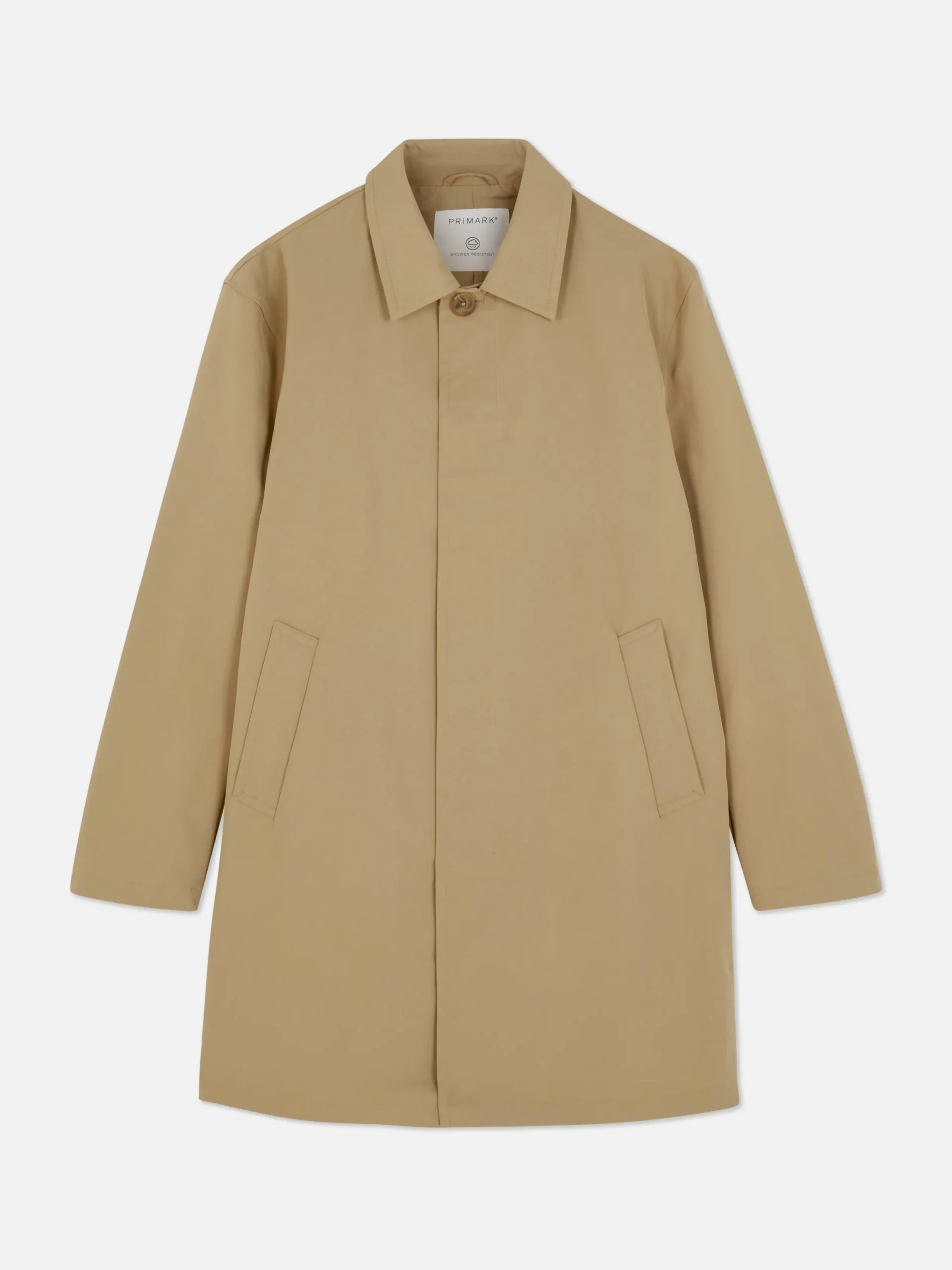 Manteaux Et Vestes|Primark Imperméable Long à Boutonnage Simple Beige