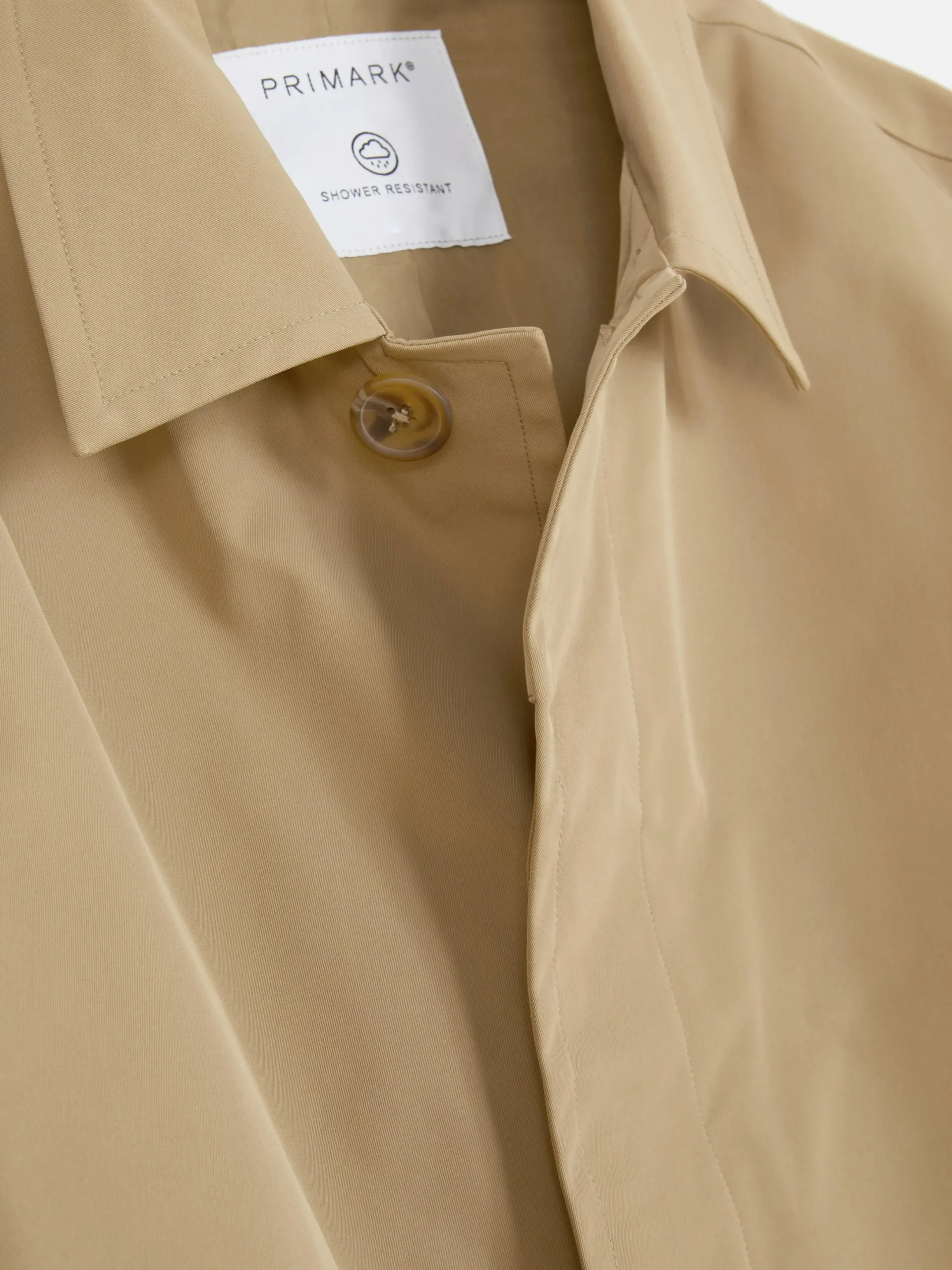 Manteaux Et Vestes|Primark Imperméable Long à Boutonnage Simple Beige