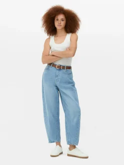Denim|Jean|Primark Jean Denim Coupe Barrel Bleu clair