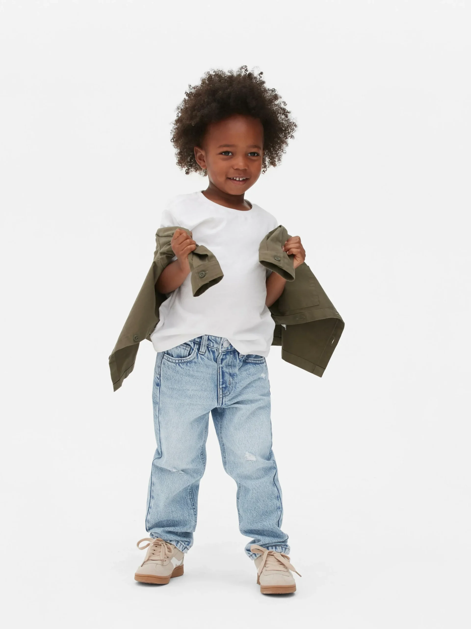 Jean|Primark Jean Denim Coupe Droite Effet Vieilli Bleu clair