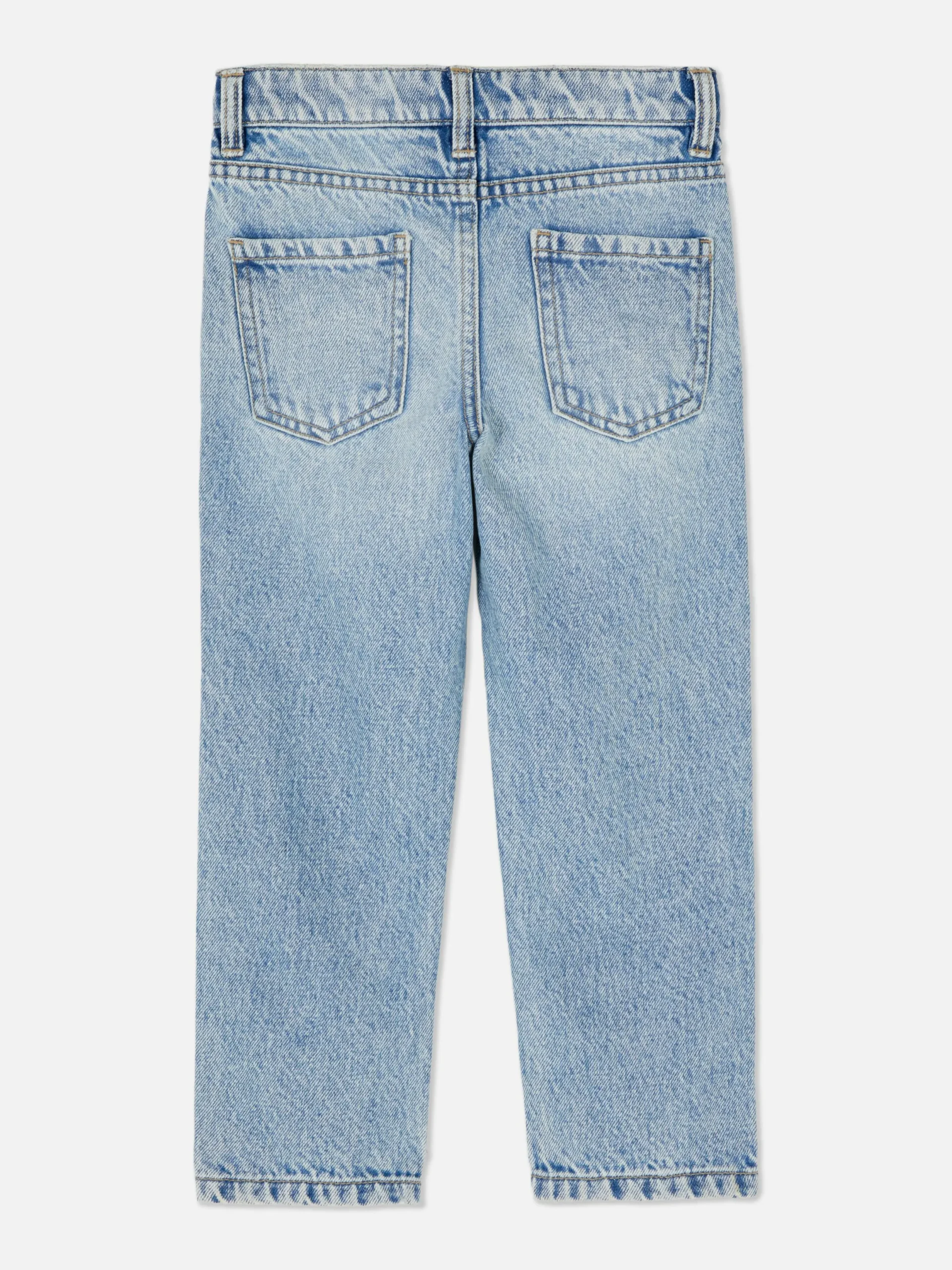 Jean|Primark Jean Denim Coupe Droite Effet Vieilli Bleu clair