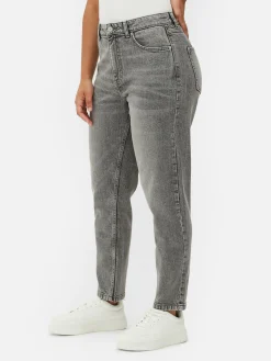 Denim|Jean|Primark Jean Denim Coupe Mom Gris