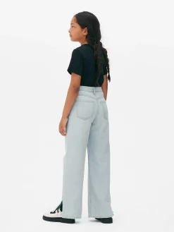 Jean|Primark Jean Denim Large Fendu Bleu clair