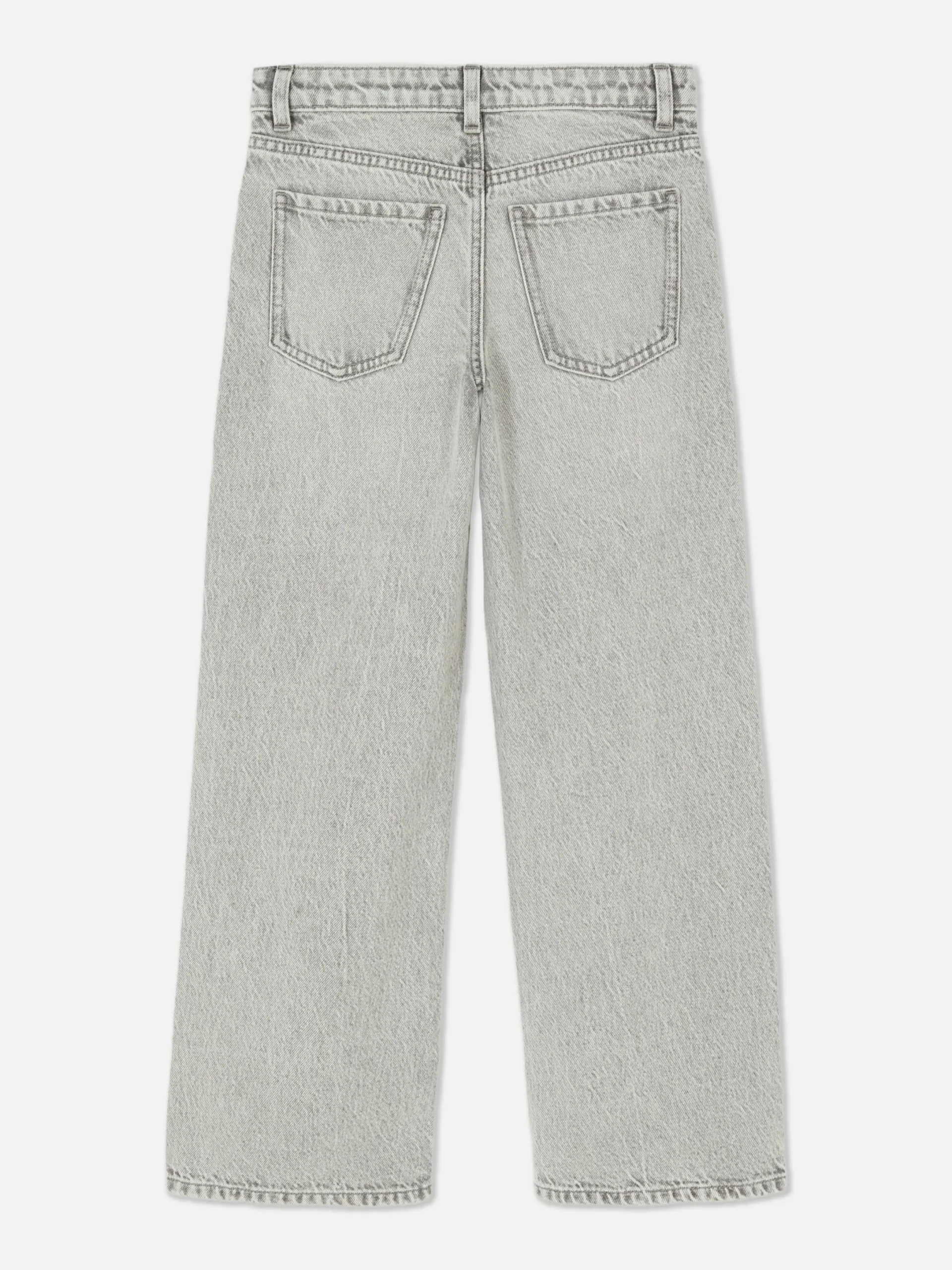 Jean|Primark Jean Denim Large Fendu Gris