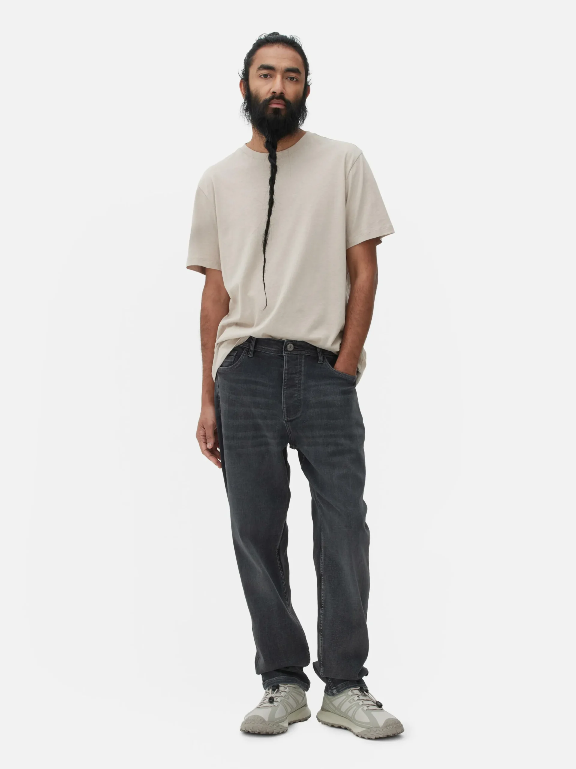 Jean|Primark Jean Droit Gris