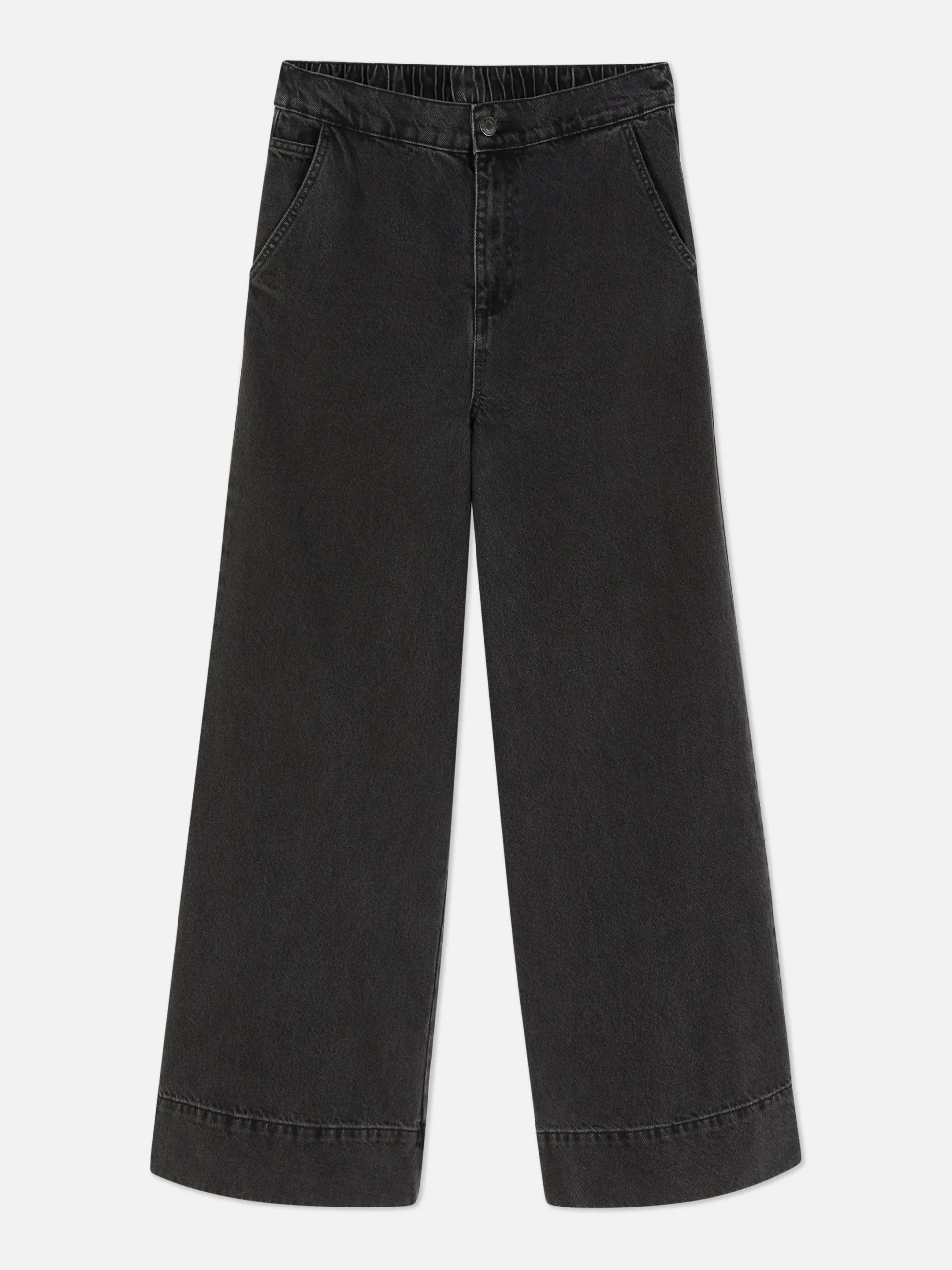 Denim|Jean|Primark Jean Large élastiqué Noir discret