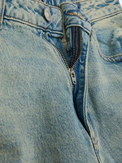 Denim|Jean|Primark Jean Mom En Denim Déchiré Bleu clair
