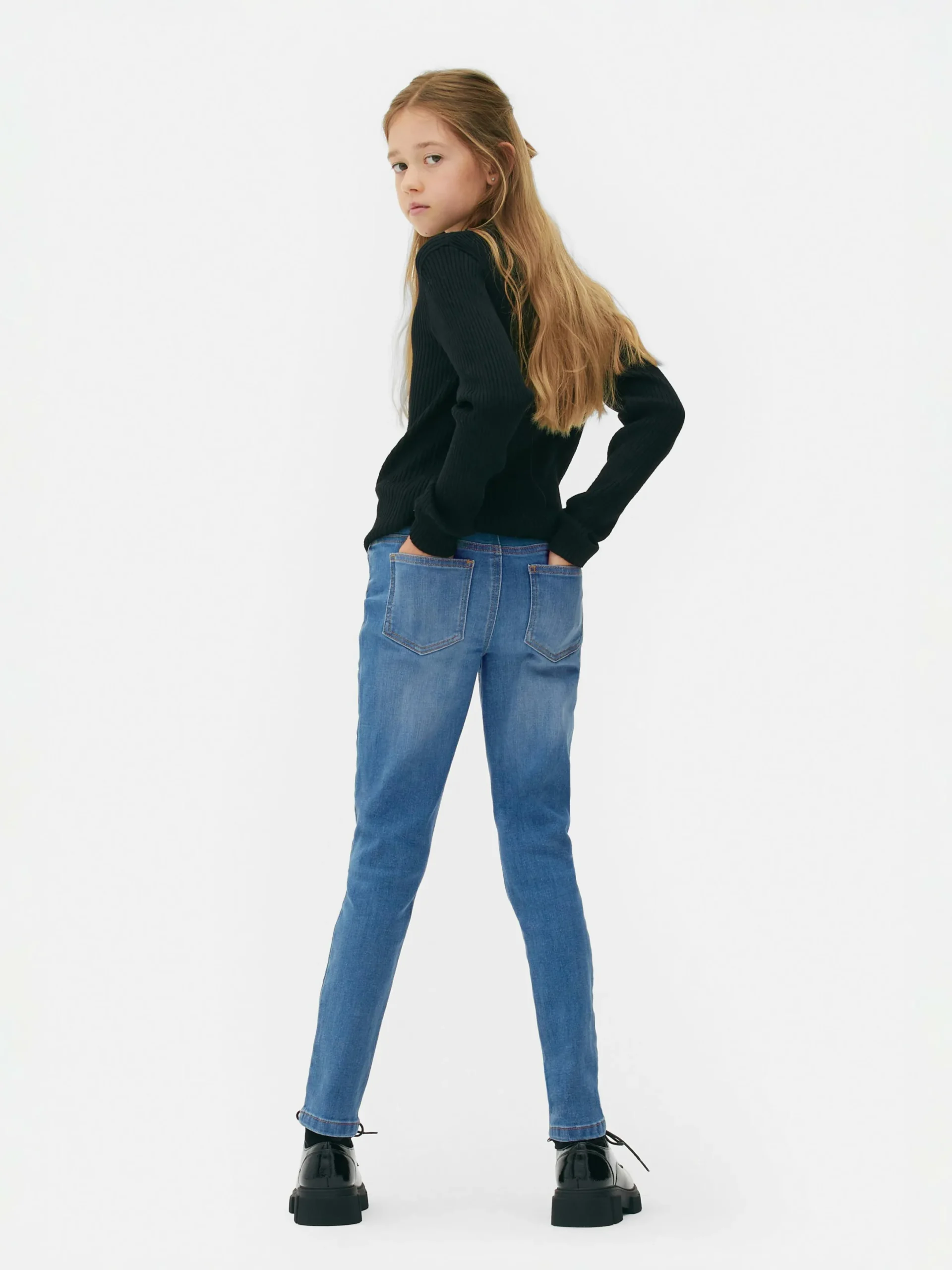 Pantalons Et Leggings|Primark Jegging En Denim Stretch Bleu moyen