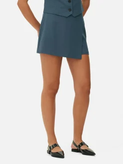 Shorts|Jupes|Primark Jupe-short Ajustée à Coordonner Bleu foncé