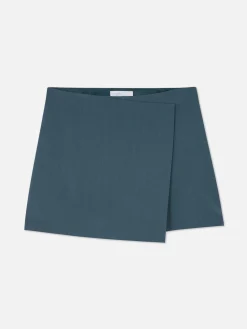 Shorts|Jupes|Primark Jupe-short Ajustée à Coordonner Bleu foncé