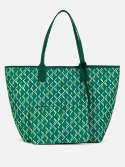 Sacs Et Porte-Monnaie|Primark Large Cabas à Monogramme Vert