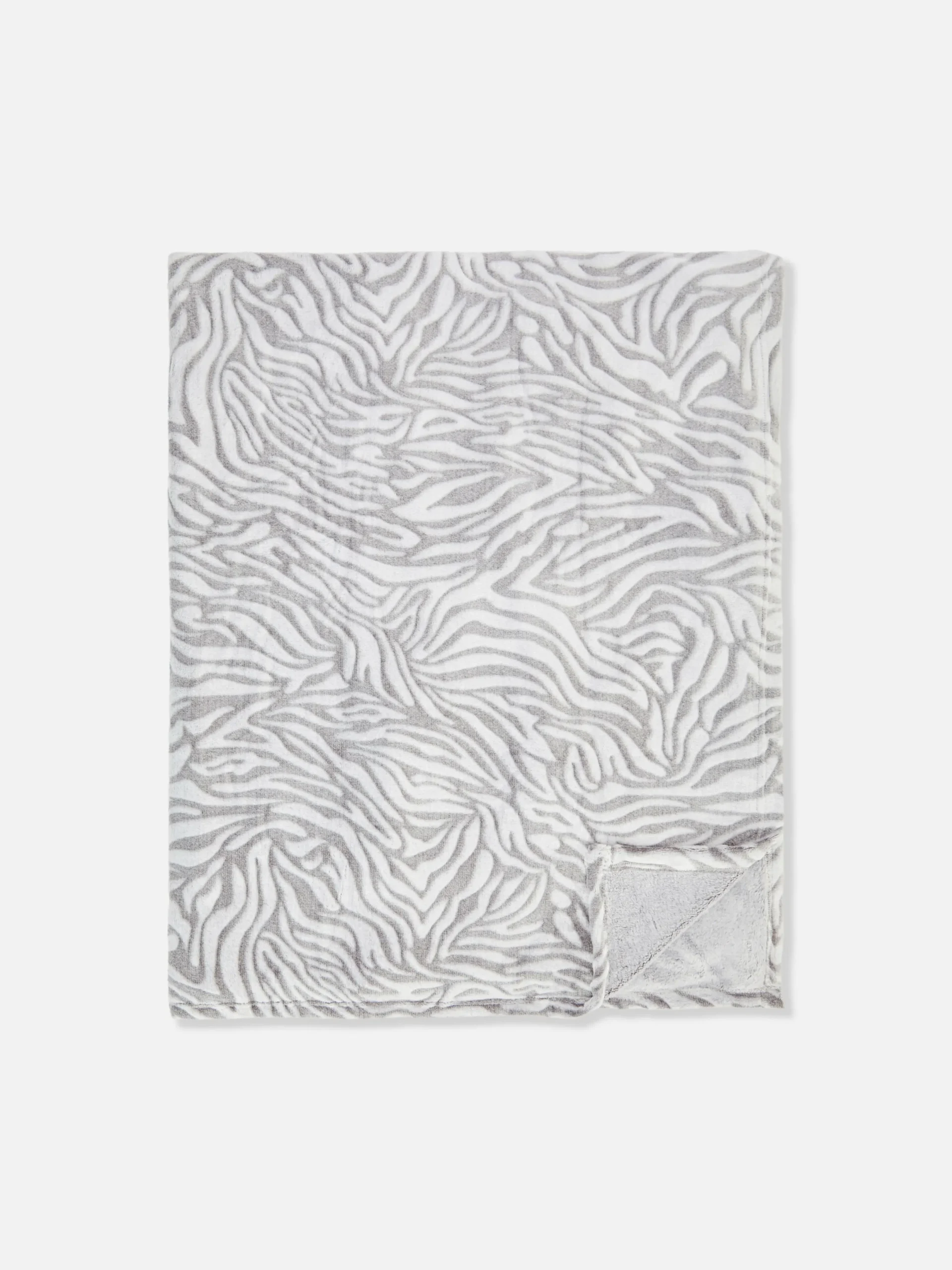 Couvertures Et Jetés De Lit|Primark Large Couverture à Imprimé Zèbre Gris