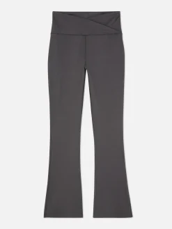 Vêtements De Sport|Primark Legging De Yoga évasé à Taille En V Anthracite