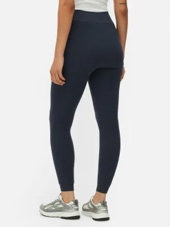 Collants|Denim|Primark Legging Effet Denim Doublé De Velours Duveteux Bleu marine