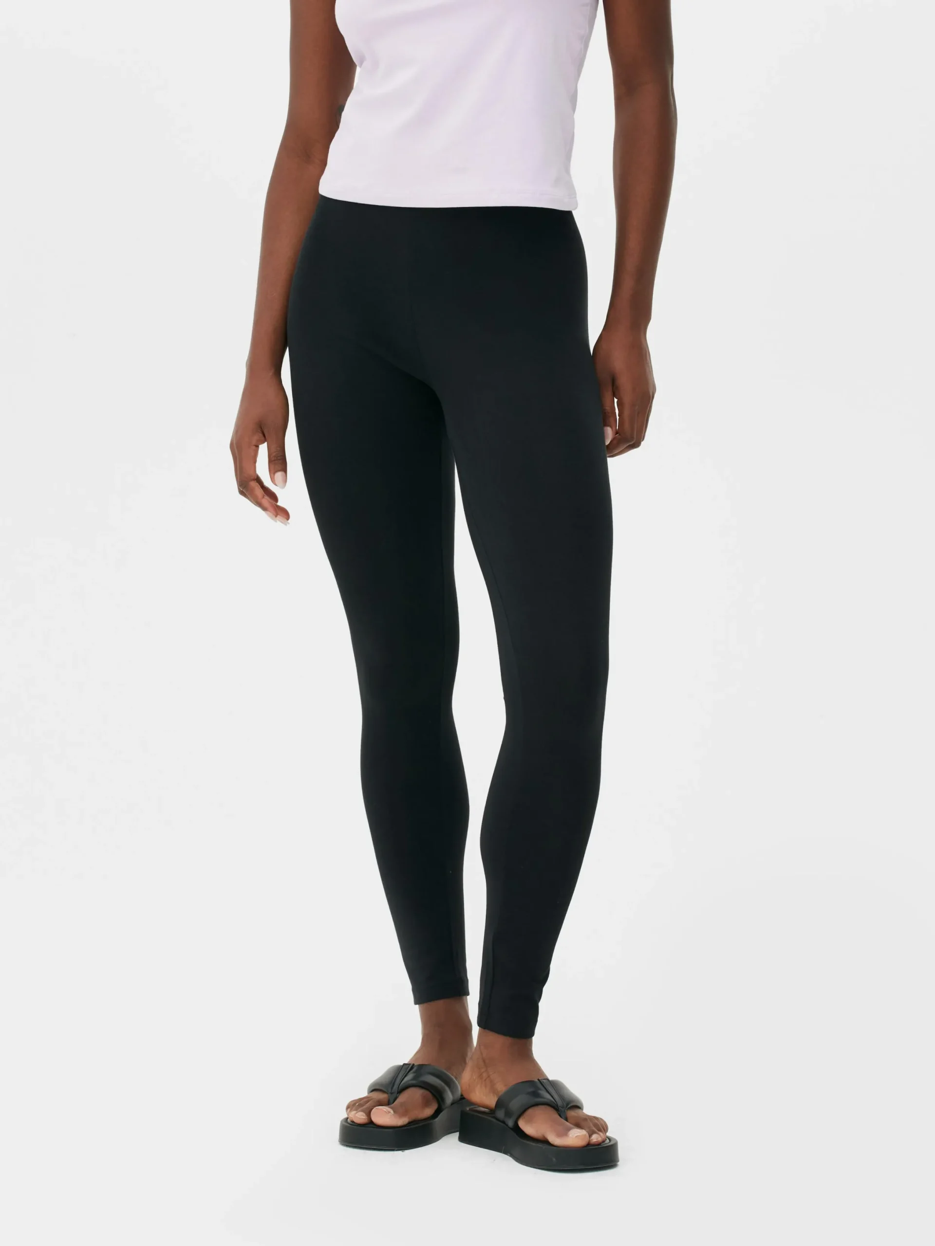 Pantalons Et Leggings|Primark Legging En Coton Noir