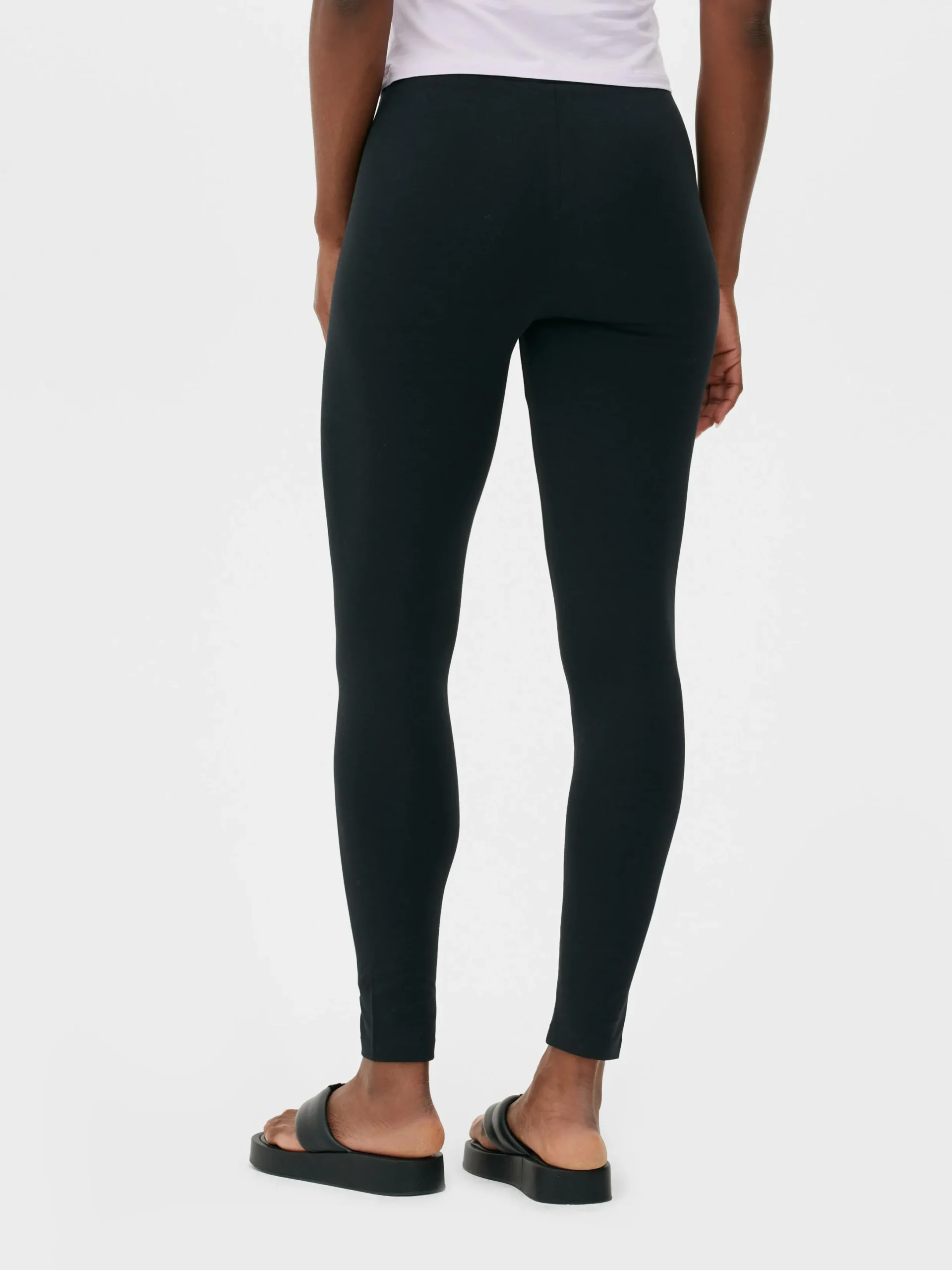 Pantalons Et Leggings|Primark Legging En Coton Noir
