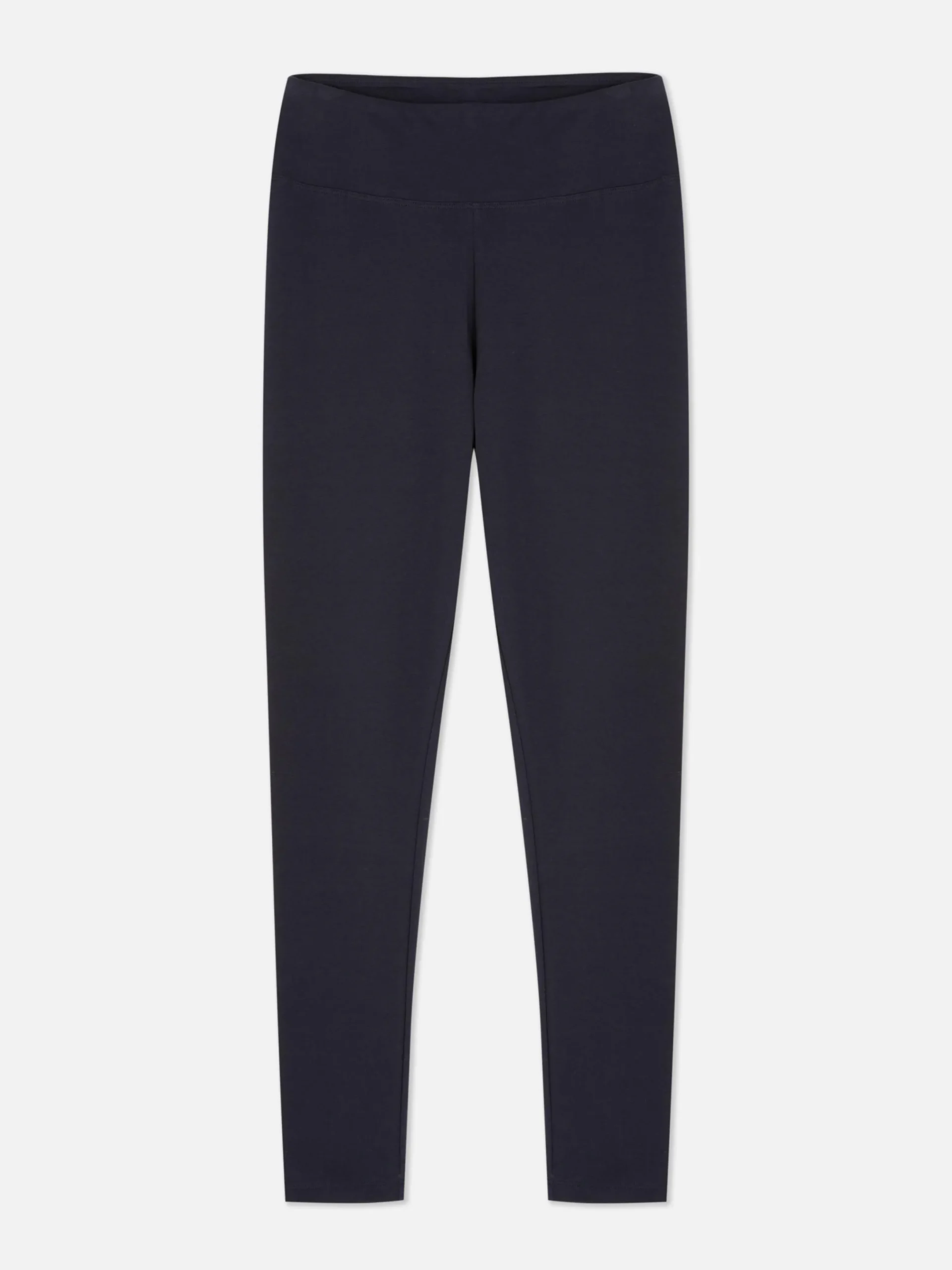 Pantalons Et Leggings|Primark Legging Taille Haute En Jersey Bleu marine