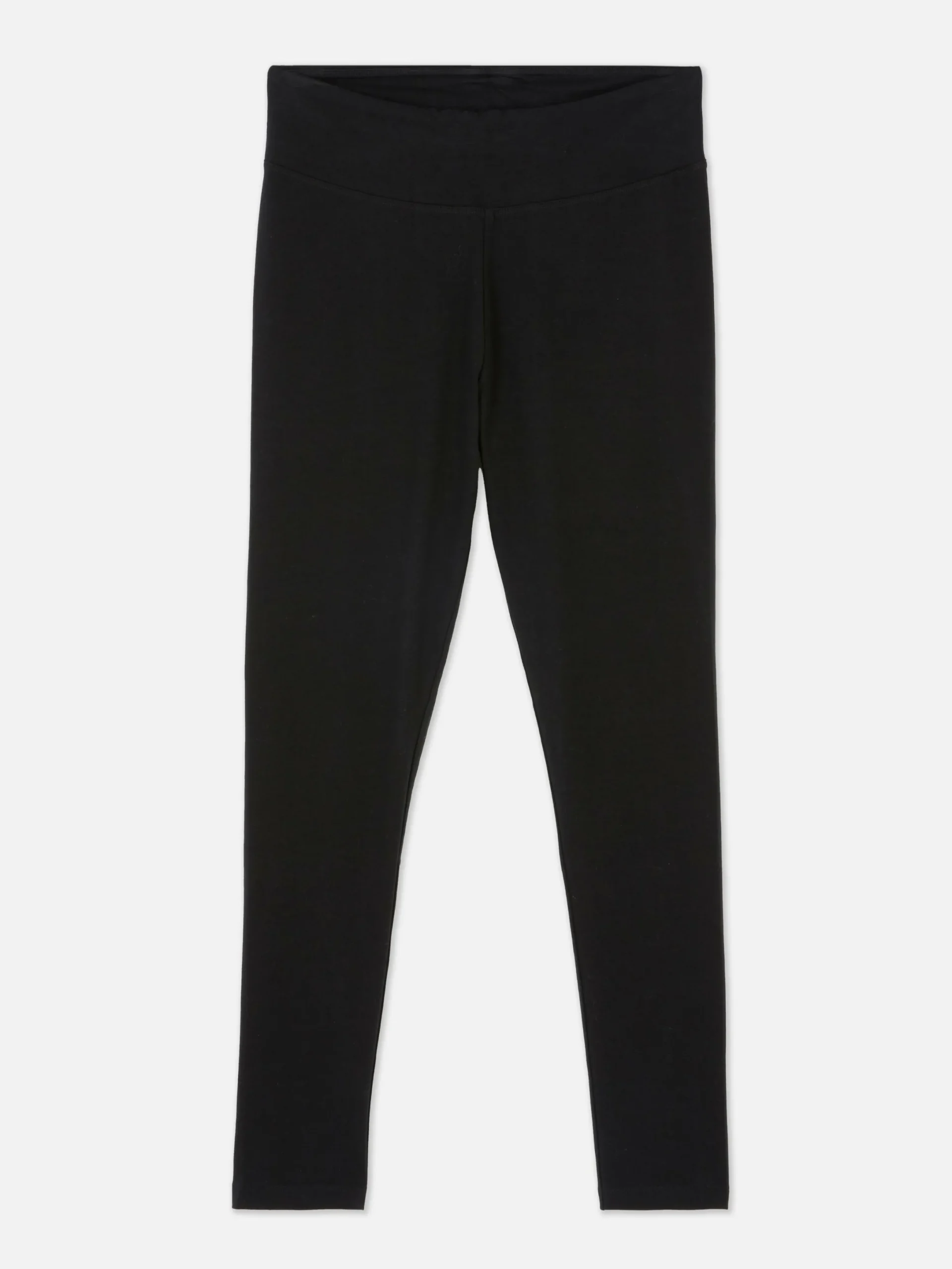 Pantalons Et Leggings|Primark Legging Taille Haute En Jersey Noir