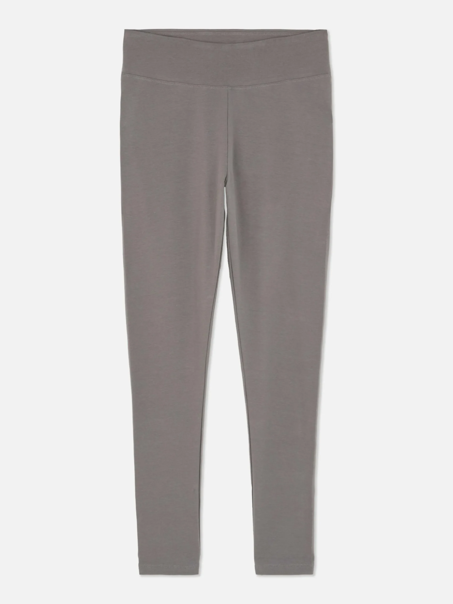 Pantalons Et Leggings|Primark Legging Taille Haute En Jersey Anthracite