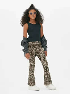 Pantalons Et Leggings|Primark Legging évasé à Imprimé Léopard Multicolore