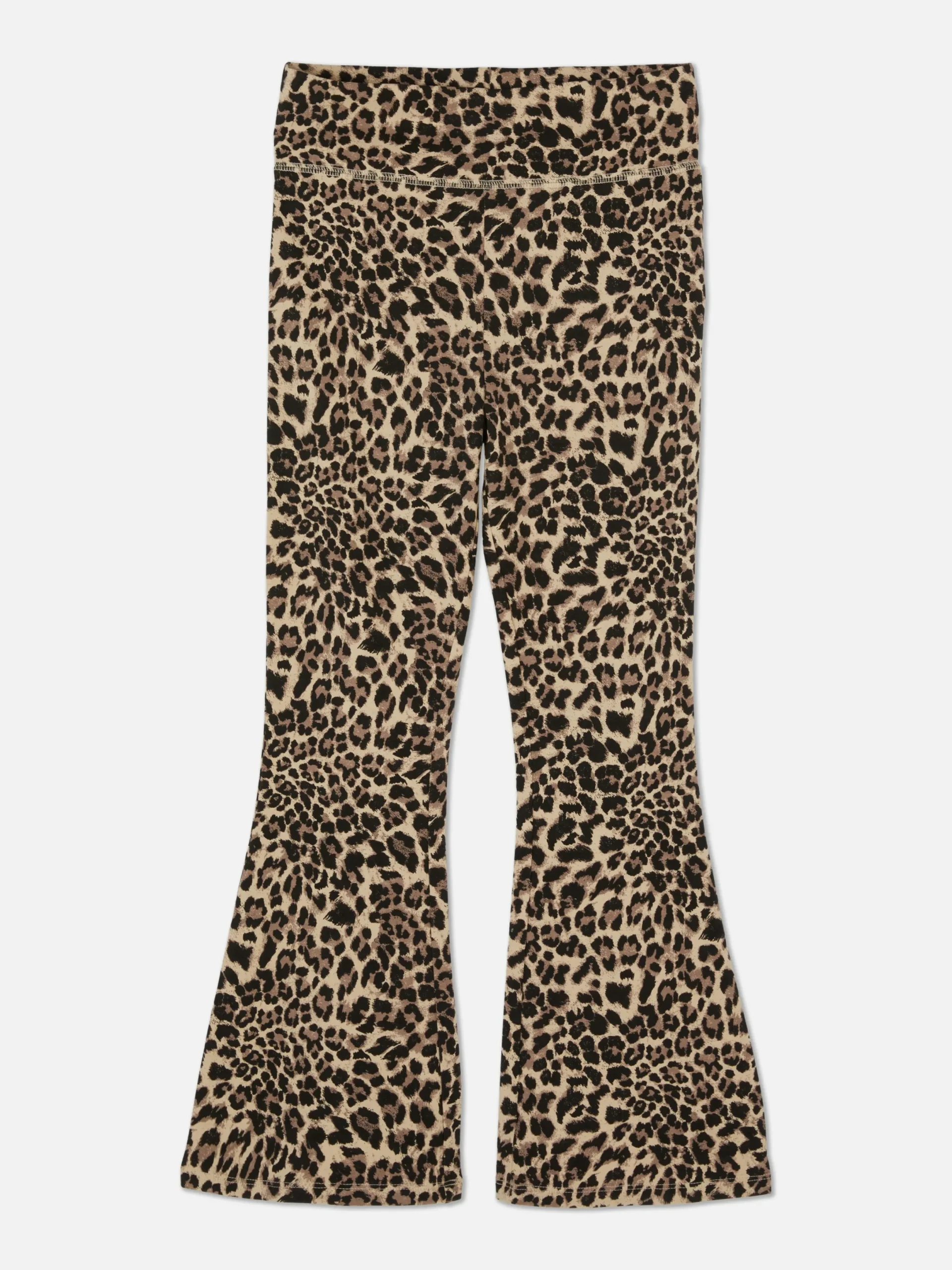 Pantalons Et Leggings|Primark Legging évasé à Imprimé Léopard Multicolore