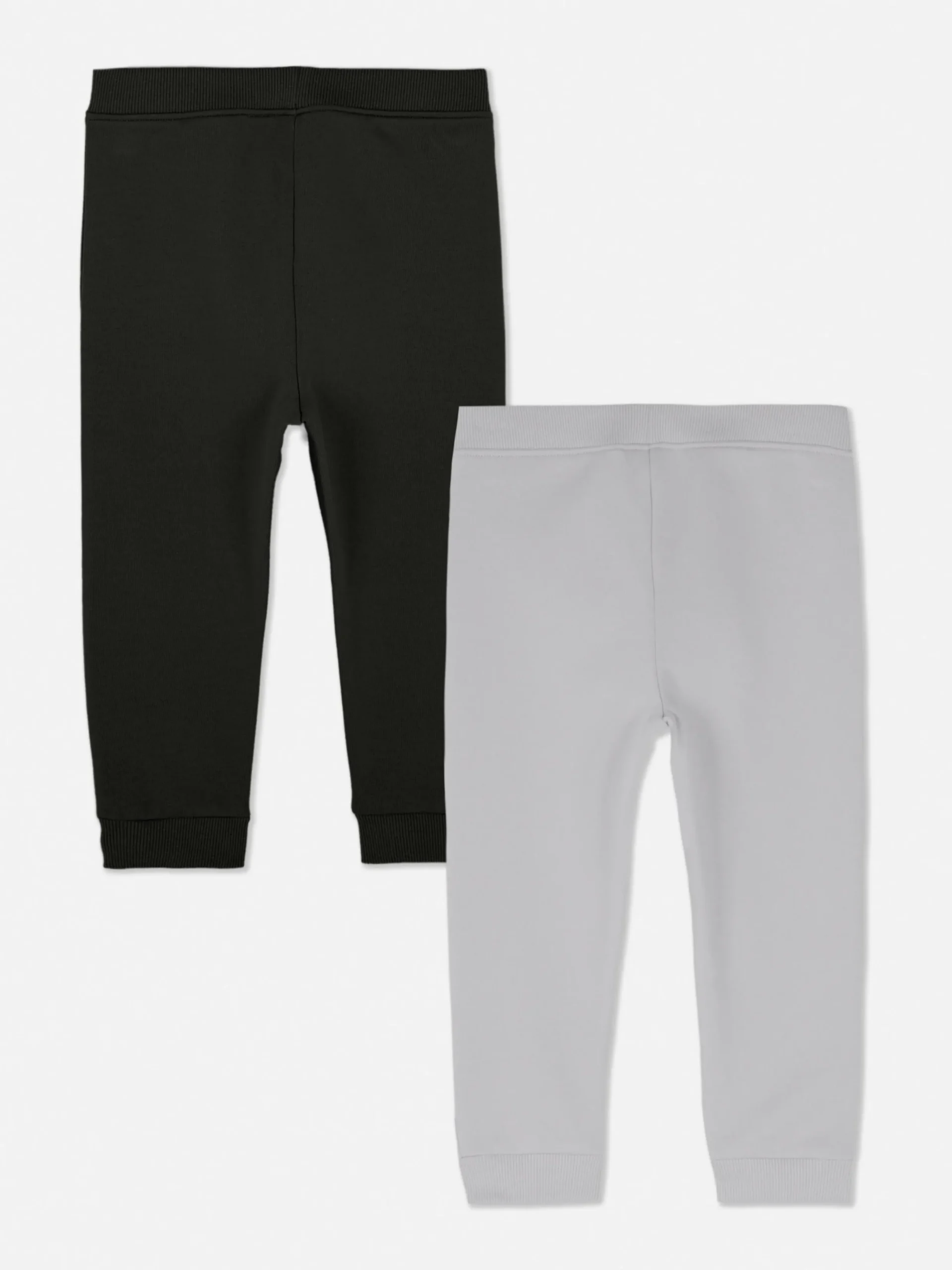 Pantalons Et Leggings|Primark Lot De 2 Bas De Jogging à Revers Avec Cordon De Serrage Noir