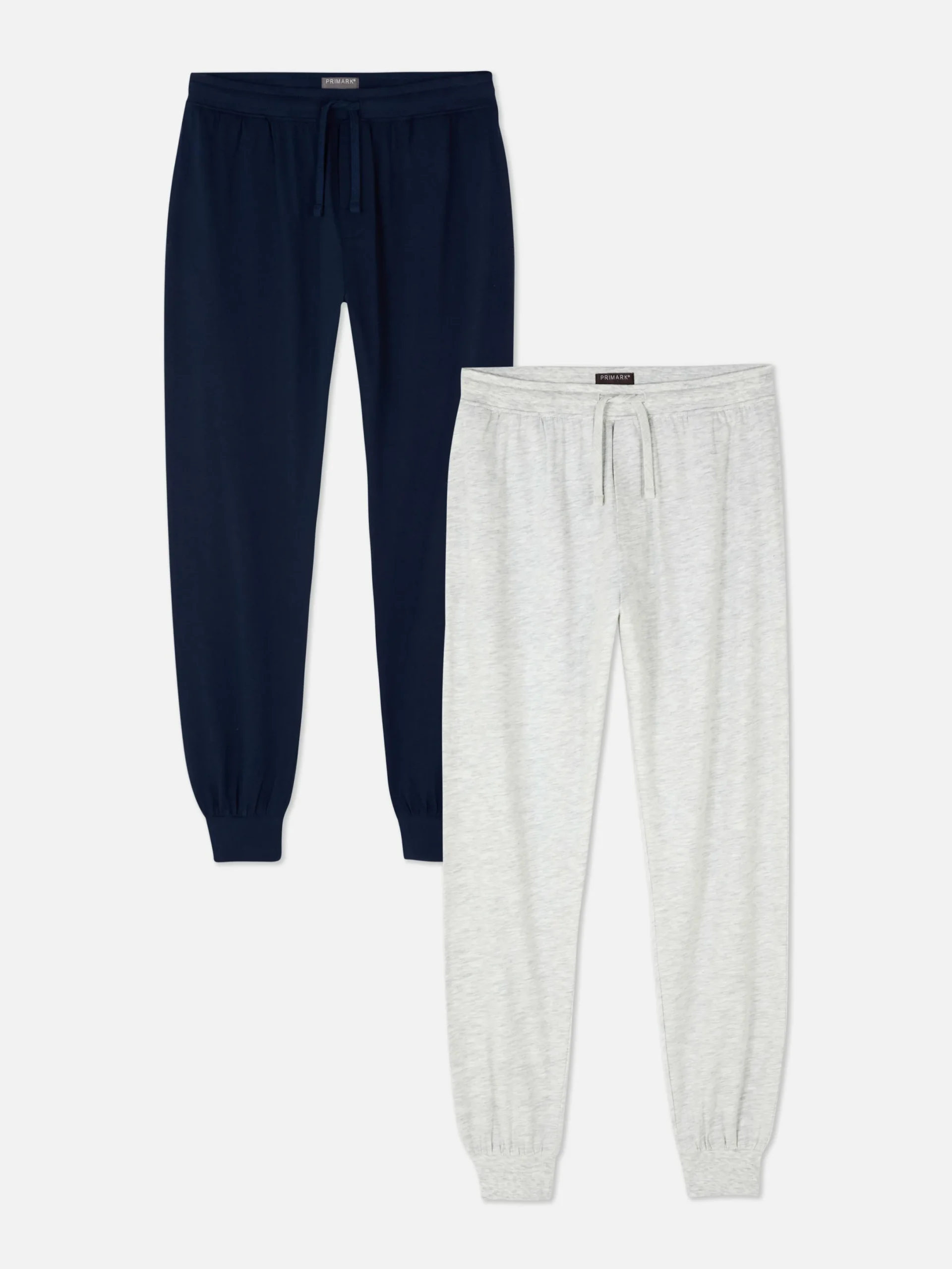 Pyjamas|Primark Lot De 2 Bas De Pyjama En Jersey Gris chiné