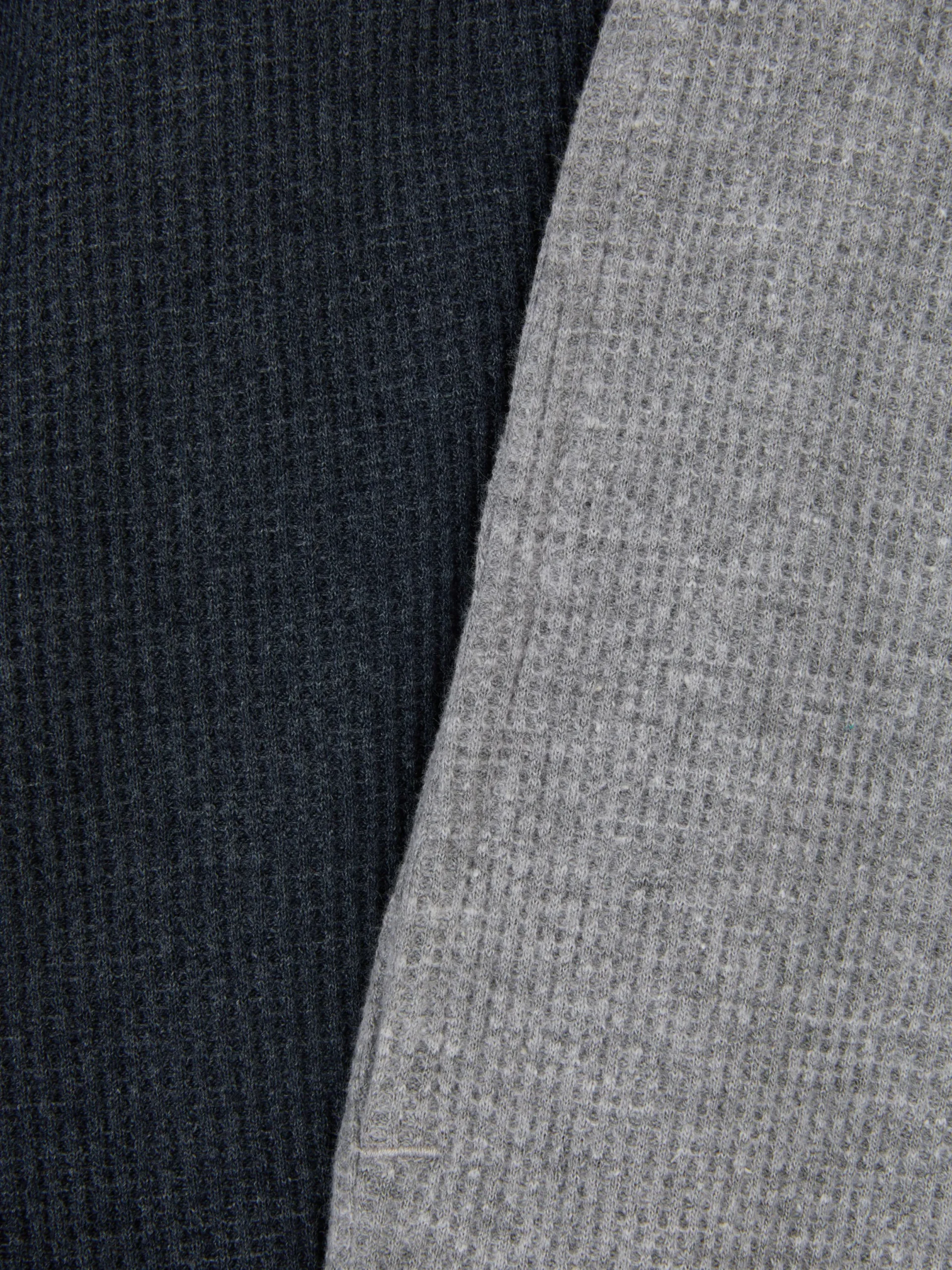 Pyjamas|Vêtements D'Intérieur|Primark Lot De 2 Bas De Pyjama Resserrés Aux Chevilles à Texture Gaufrée Gris chiné