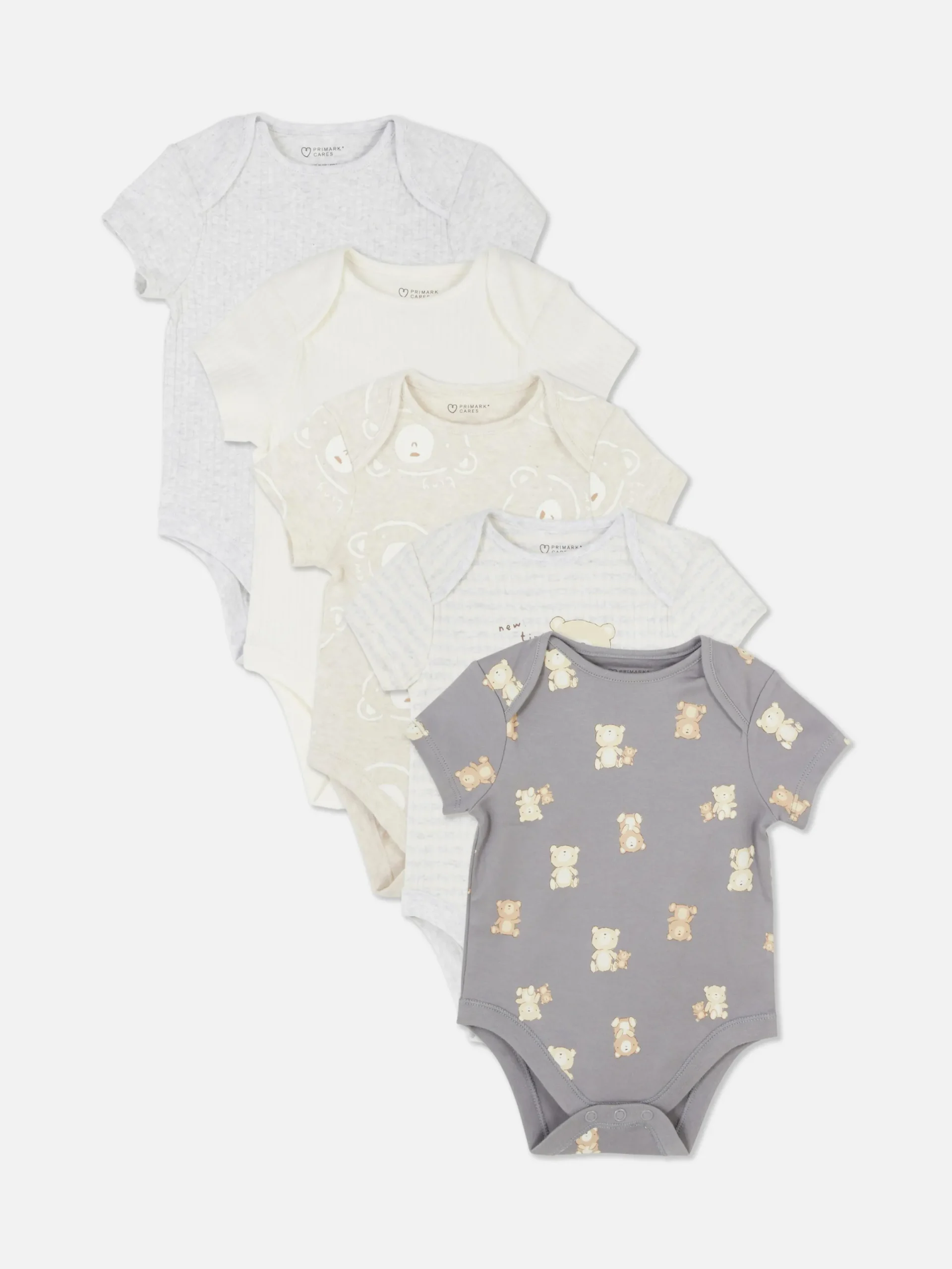 Bodies Et Debardeurs|Primark Lot De 5 Bodys Essential Multicolore