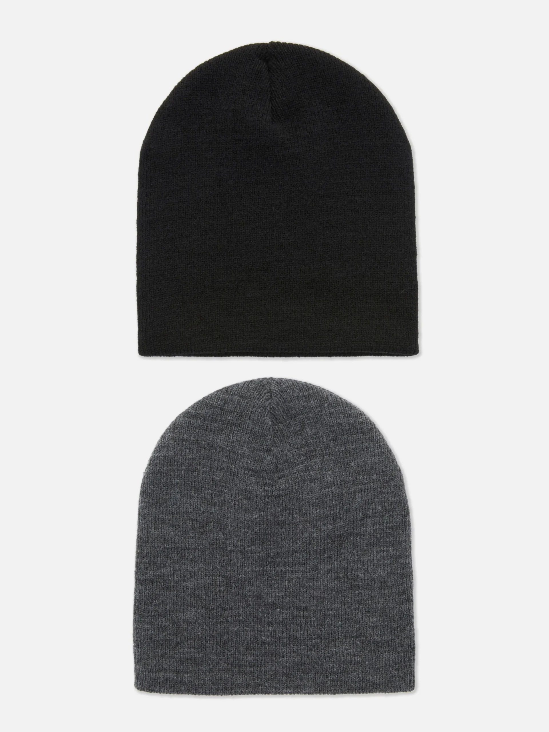 Chapeaux, Gants Et Écharpes|Primark Lot De 2 Bonnets En Maille Fine Noir
