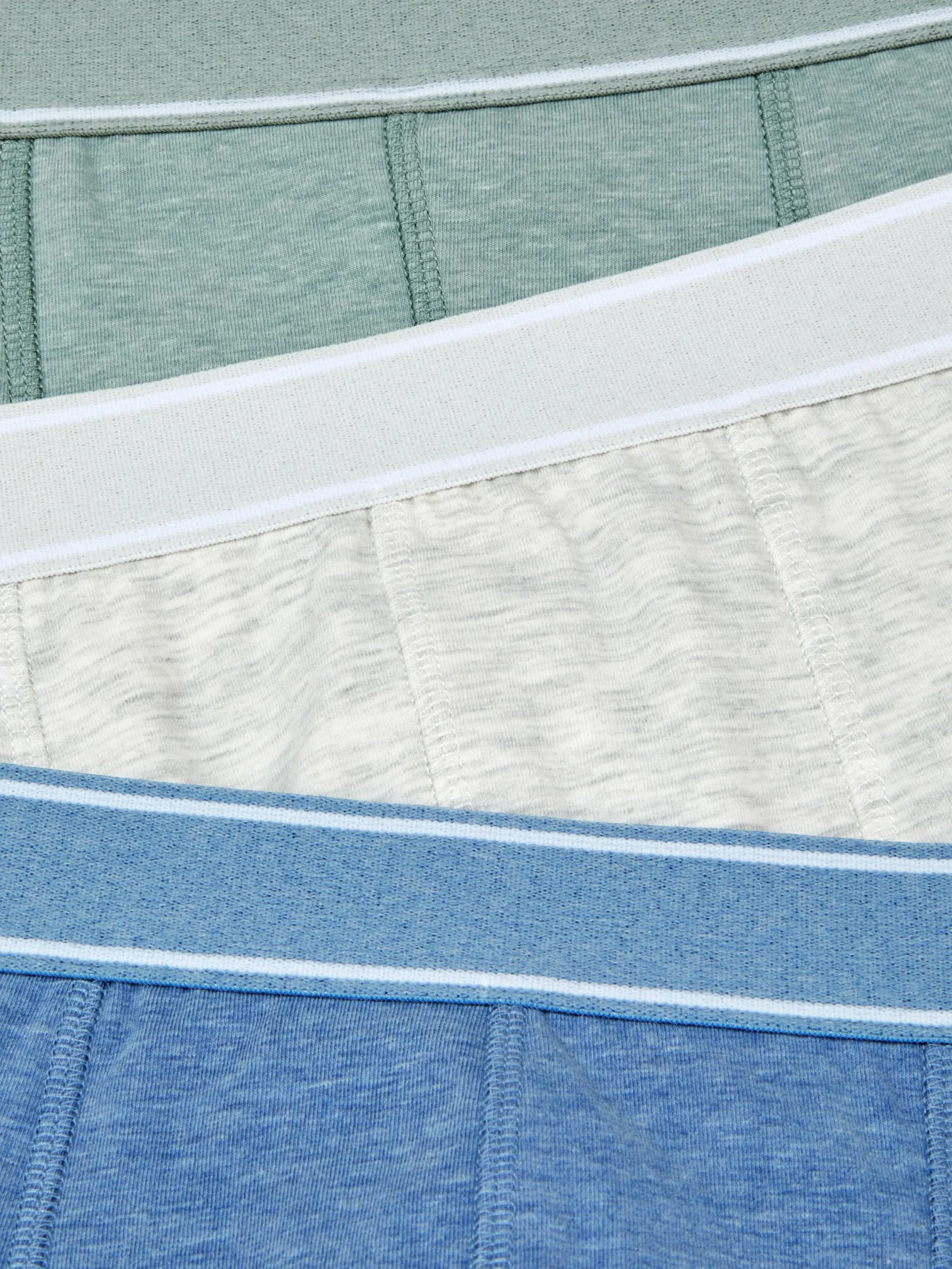 Sous-Vêtements|Primark Lot De 3 Boxers Chinés Bleu