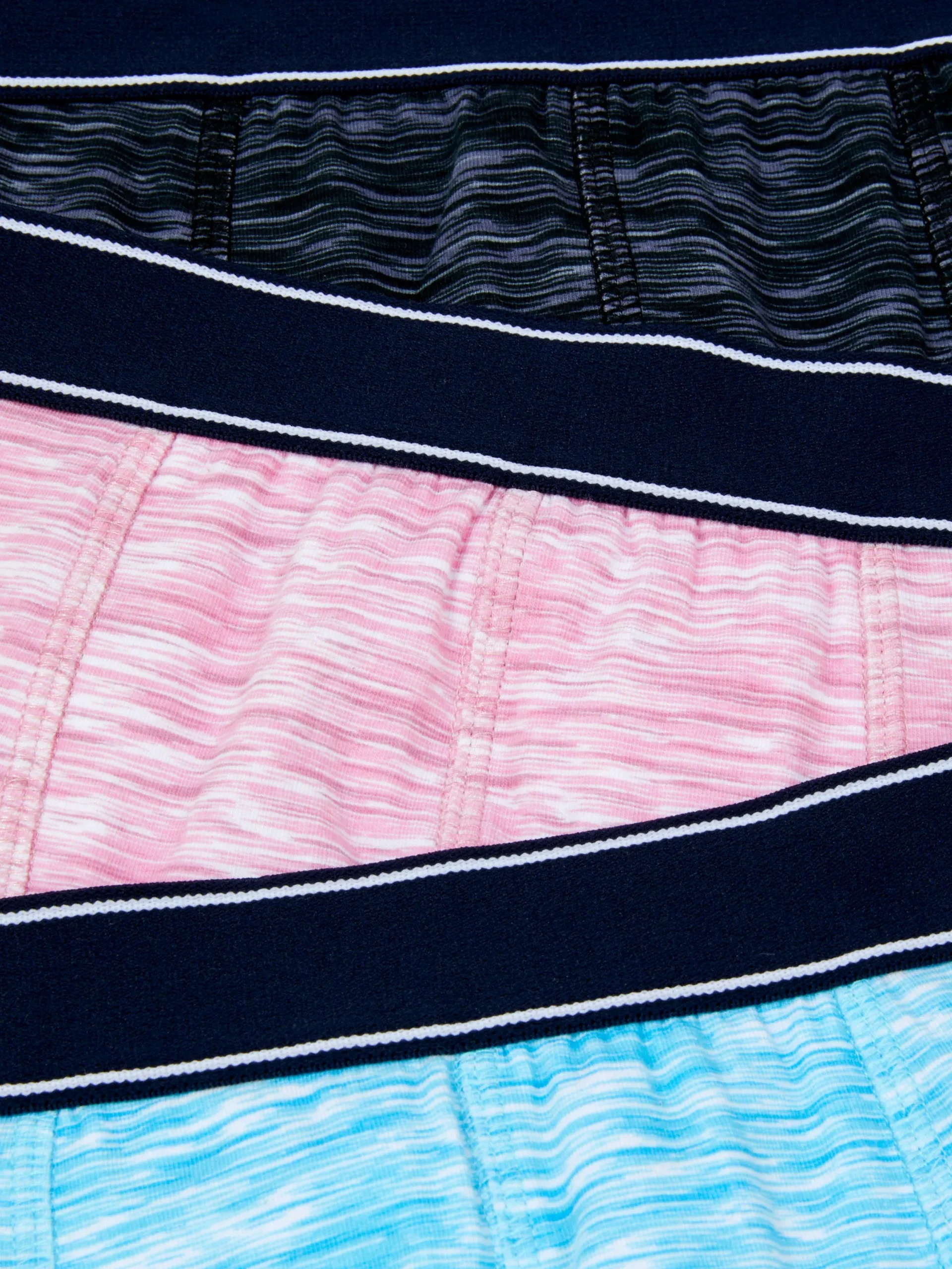 Sous-Vêtements|Primark Lot De 3 Boxers Effet Chiné Noir