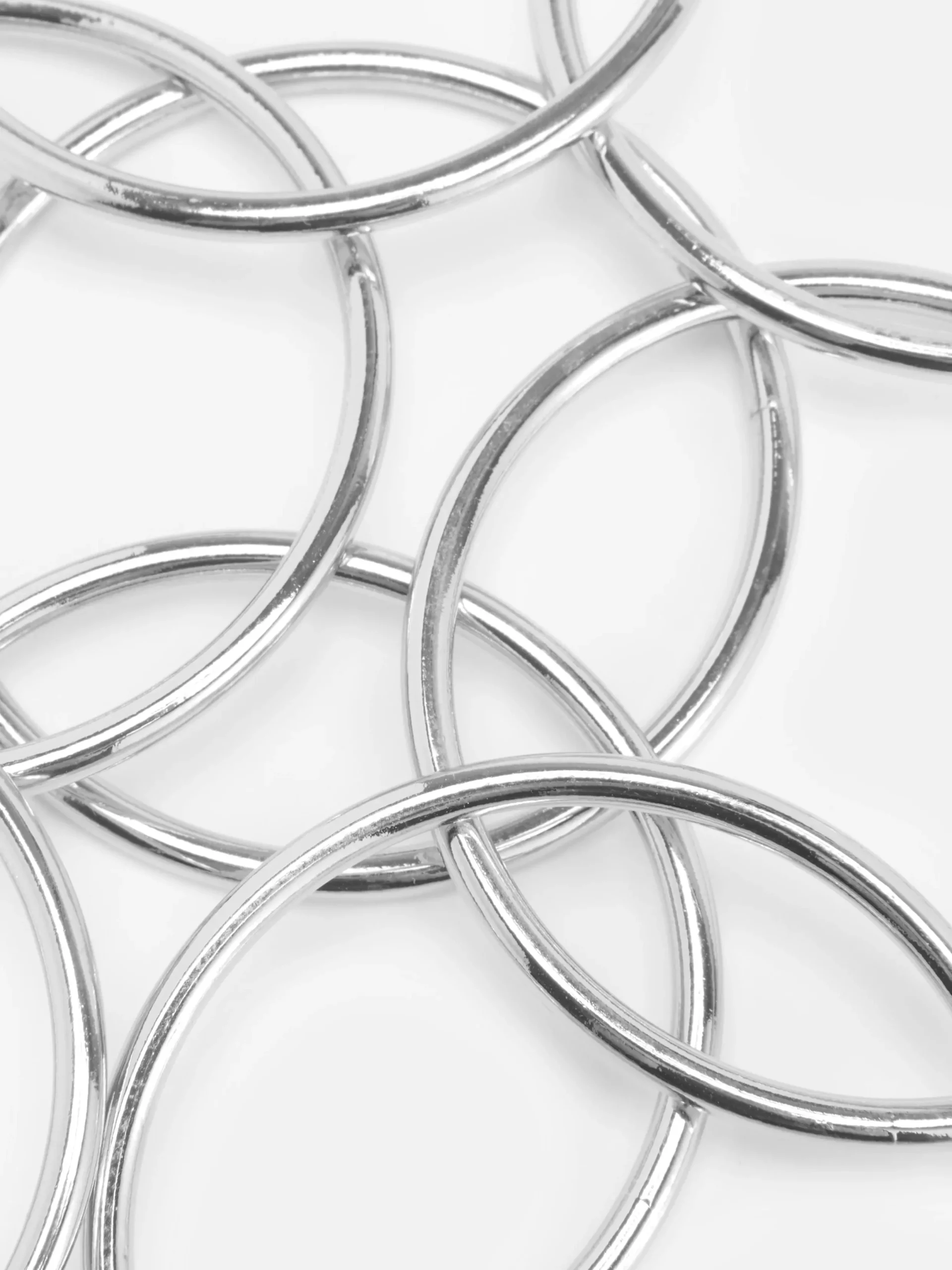 Bijoux|Primark Lot De 8 Bracelets Joncs Métallisés Blanc
