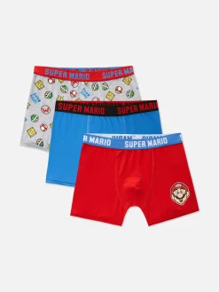 Sous-Vêtement|Primark Lot De 3 Caleçons Super Mario Multicolore