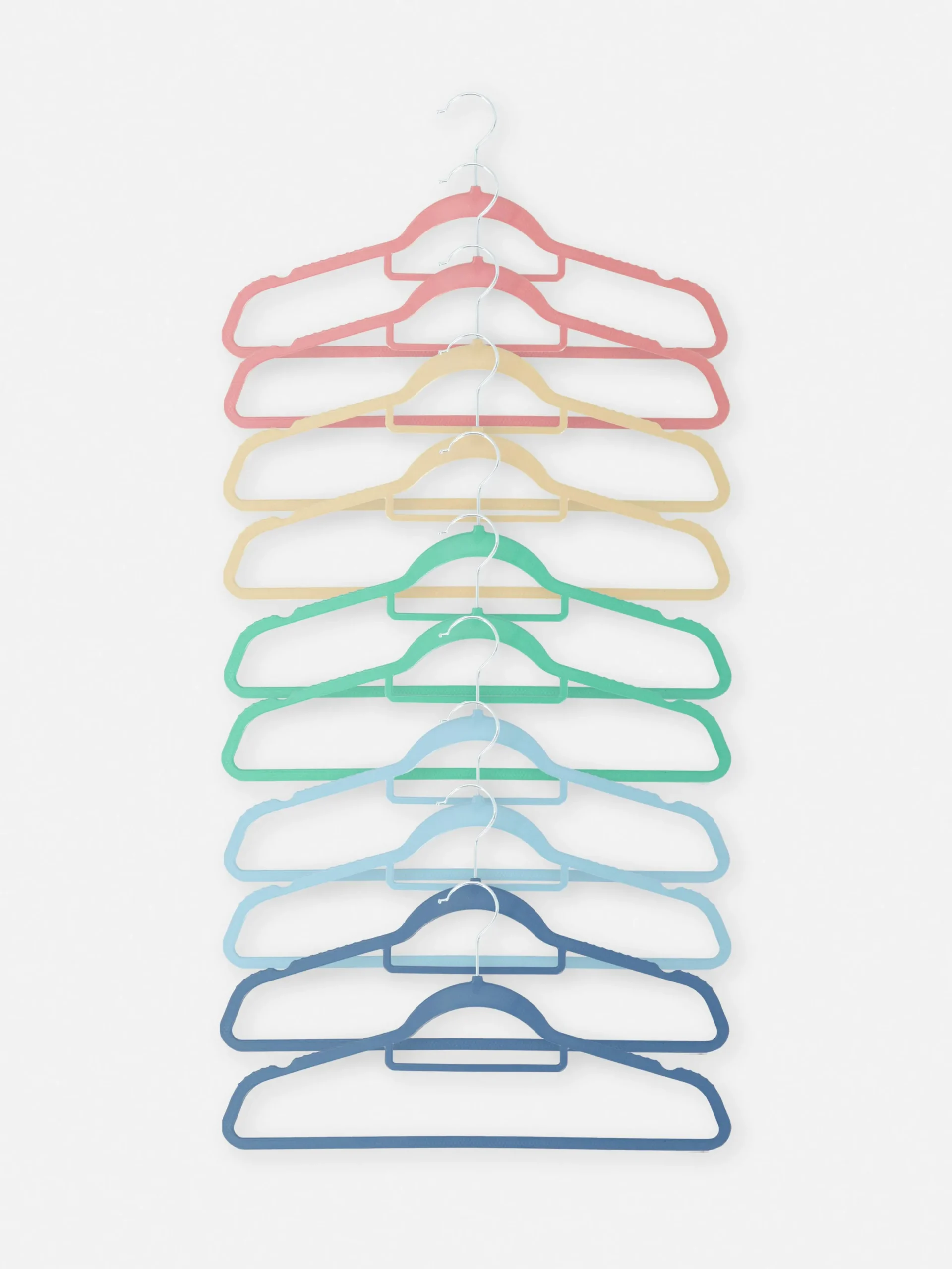 Solutions De Rangement Murales Et Cintres|Primark Lot De 10 Cintres Colorés Pour Enfants Multicolore