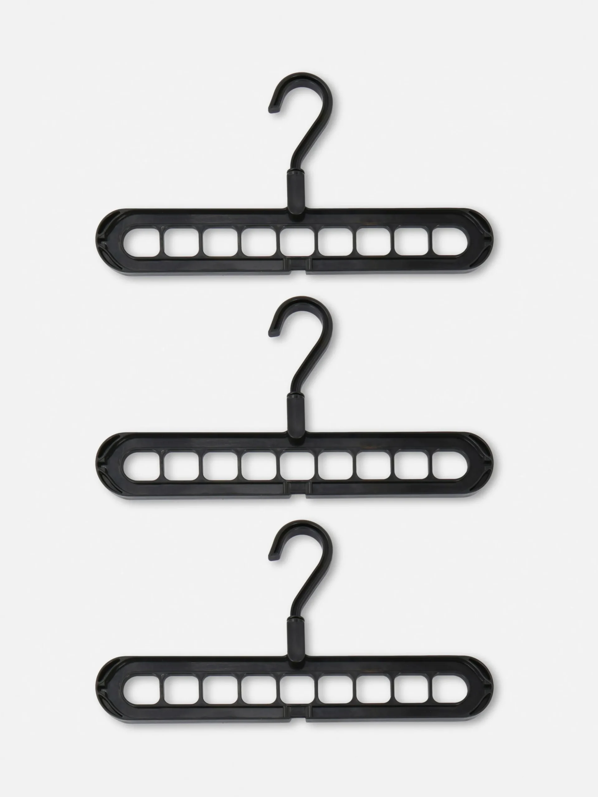 Solutions De Rangement Murales Et Cintres|Primark Lot De 3 Cintres Compacts Noir