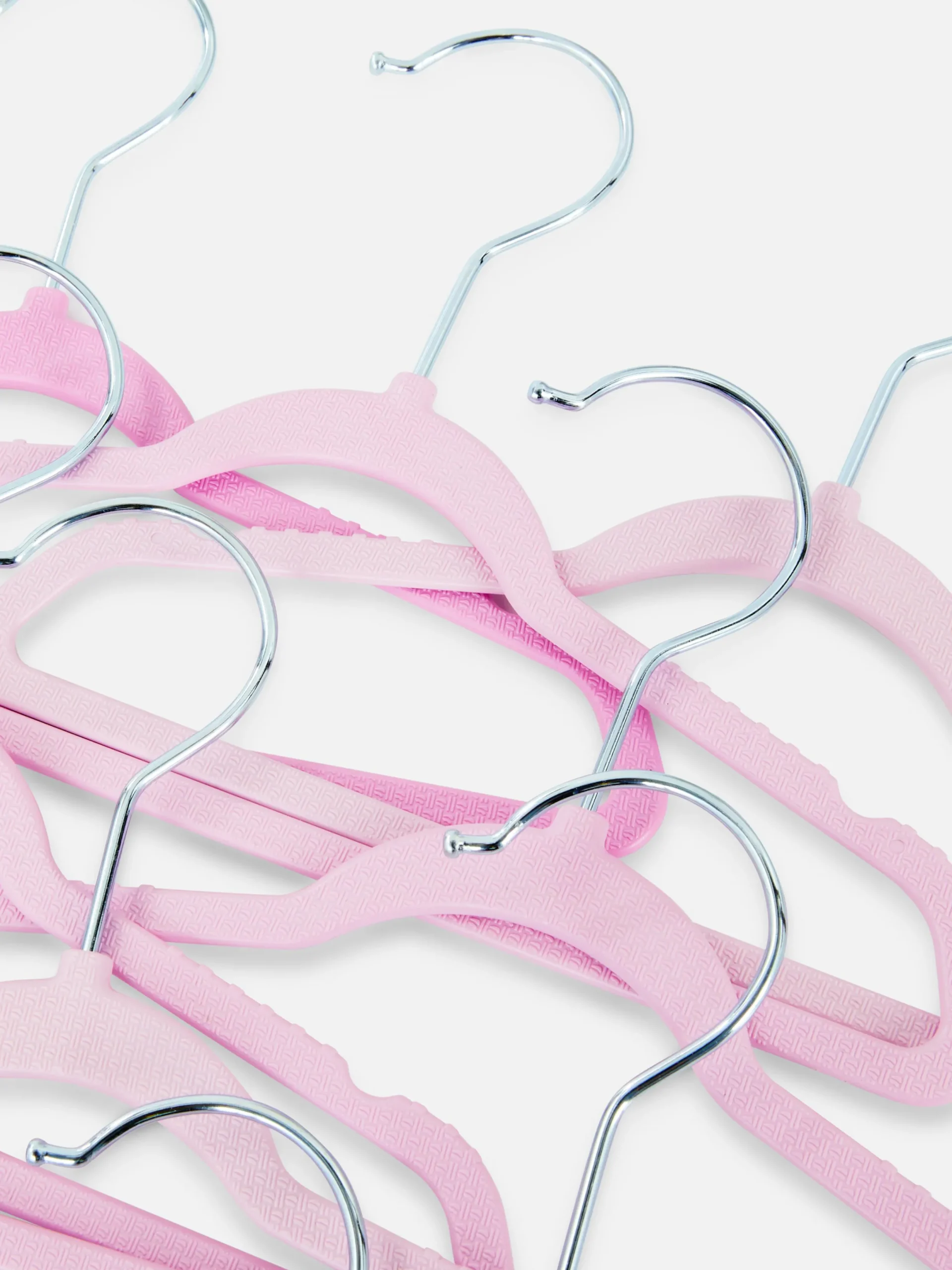 Solutions De Rangement Murales Et Cintres|Primark Lot De 10 Cintres Pour Bébé Rose