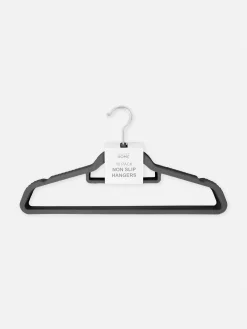 Solutions De Rangement Murales Et Cintres|Primark Lot De 10 Cintres Pour Vêtements Noir
