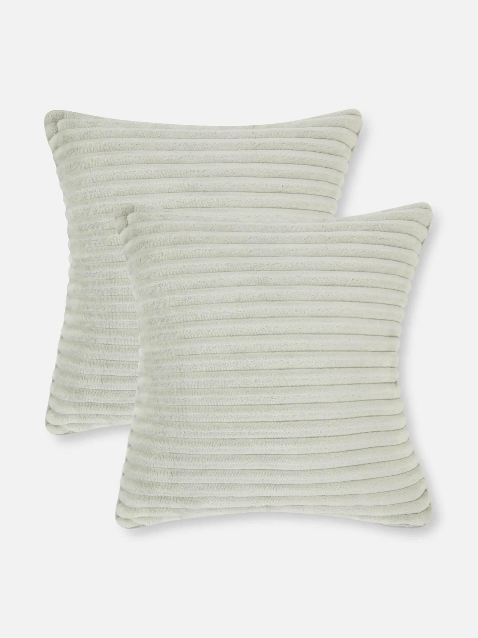 Coussins Et Housses De Coussins|Primark Lot De 2 Coussins Côtelés Gris