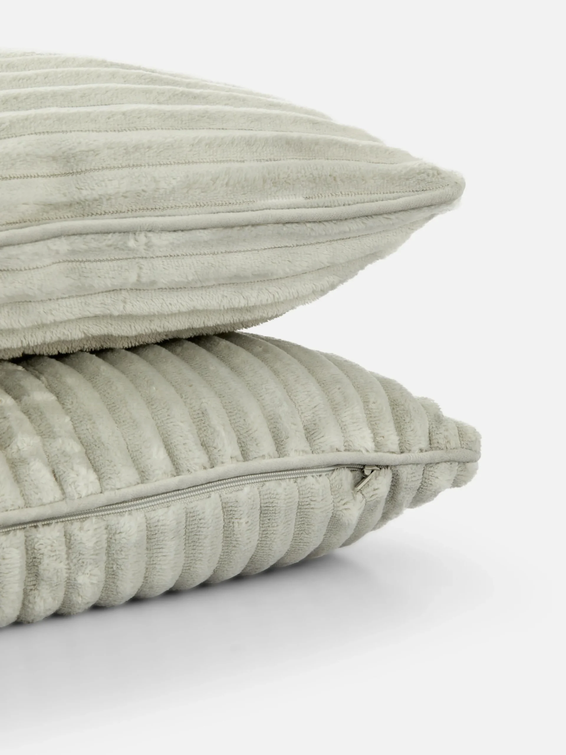 Coussins Et Housses De Coussins|Primark Lot De 2 Coussins Côtelés Gris