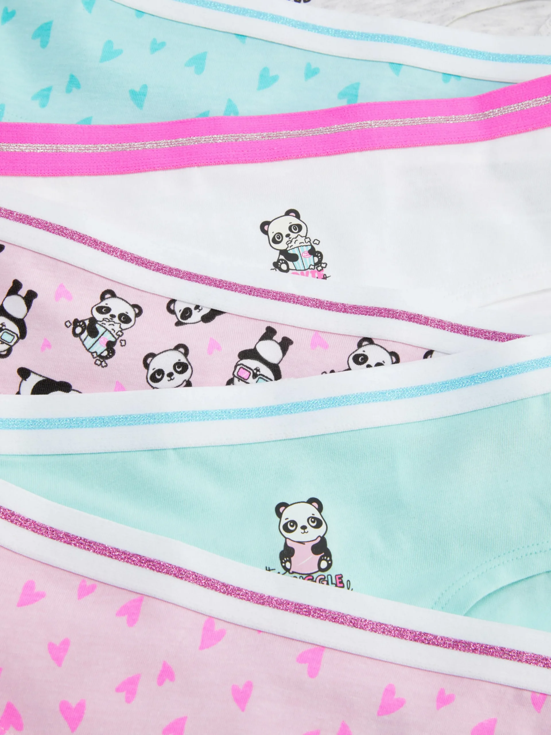 Sous-Vêtement|Primark Lot De 6 Culottes à Motif Panda Multicolore