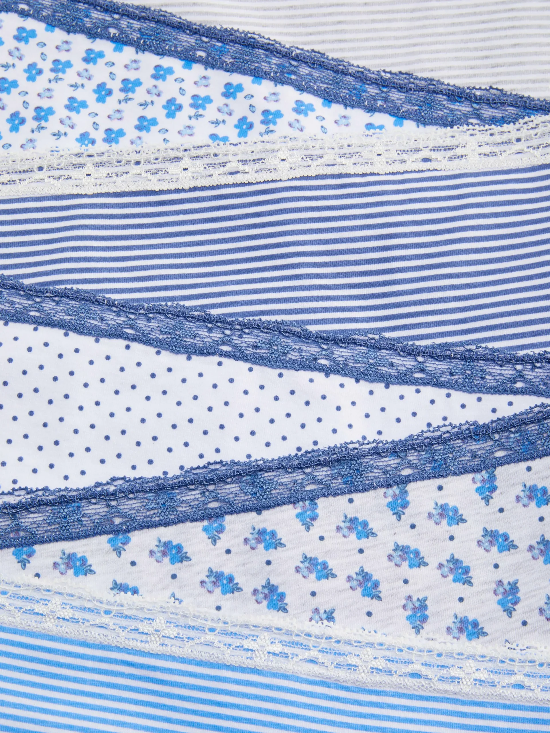 Sous-Vêtement|Primark Lot De 6 Culottes à Motifs Multicolore