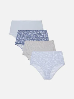 Culotte|Primark Lot De 4 Culottes Assorties Bleu