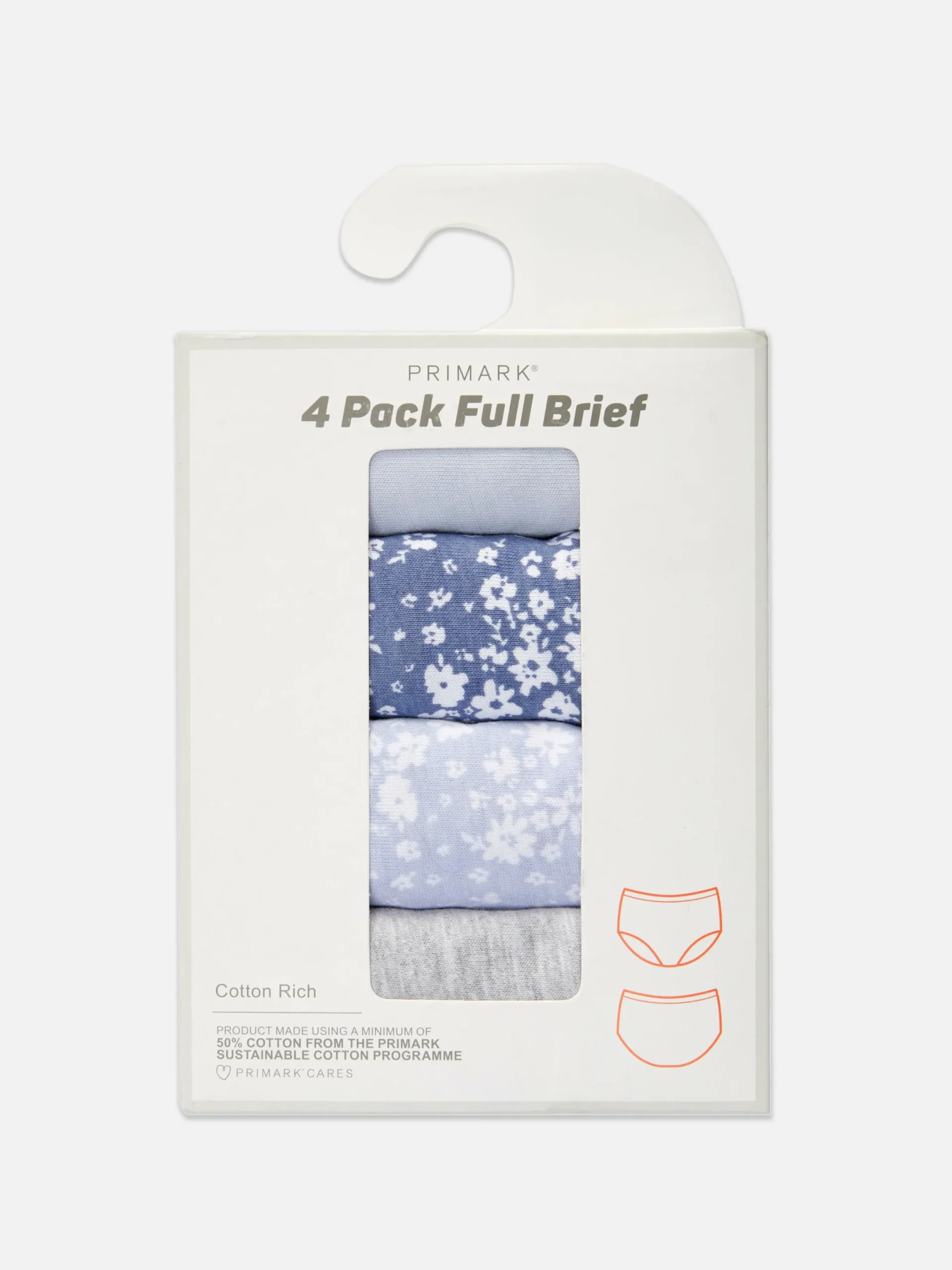 Culotte|Primark Lot De 4 Culottes Assorties Bleu