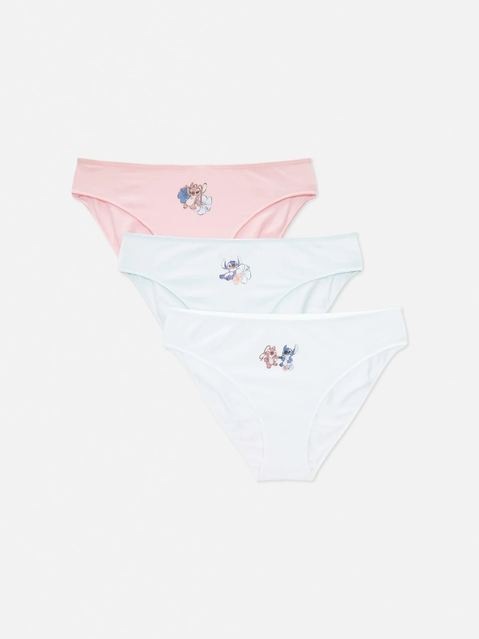 Culotte|Primark Lot De 3 Culottes Disney Lilo & Stitch Bleu