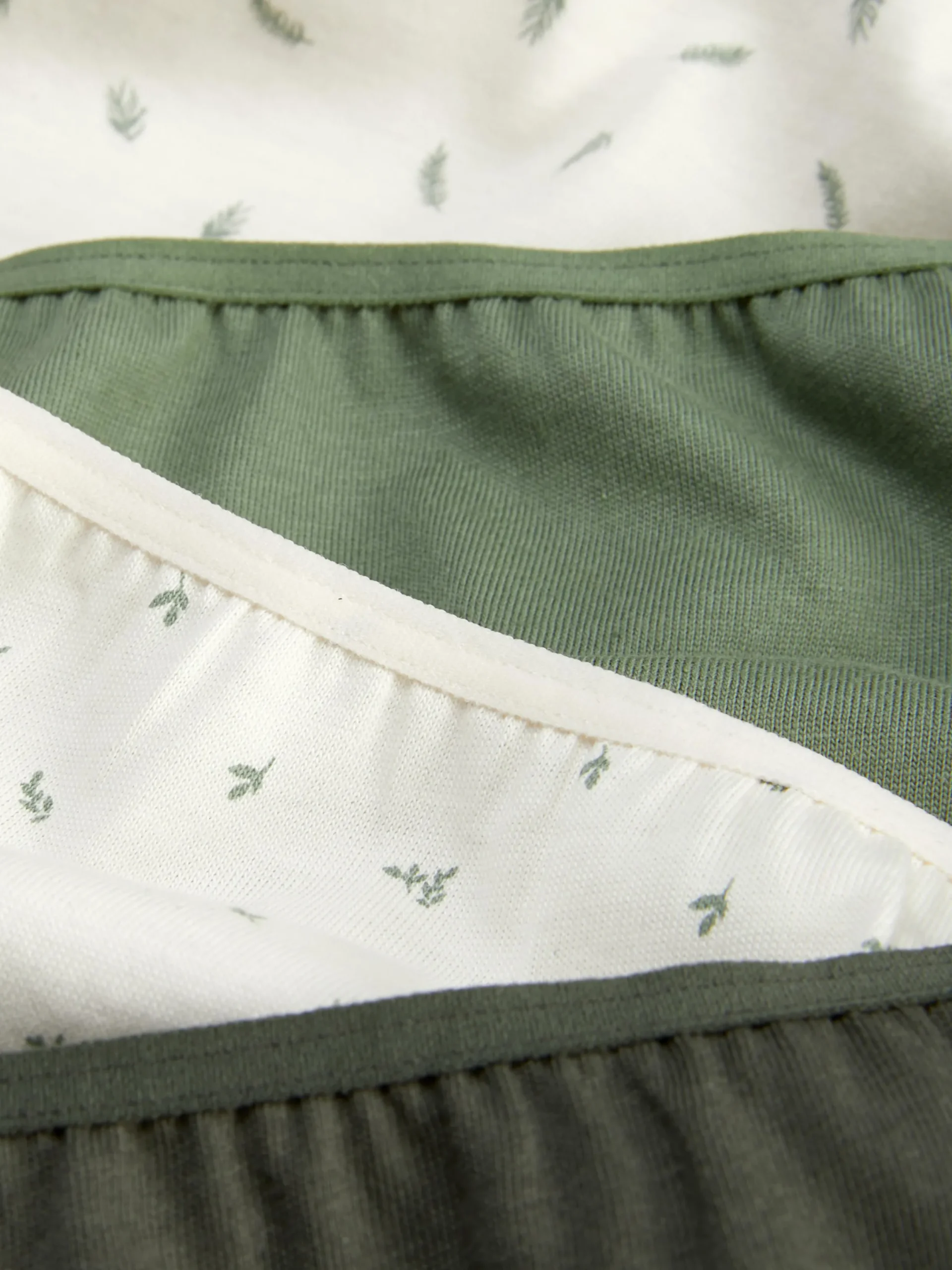 Culotte|Primark Lot De 4 Culottes Hautes Pour Tous Les Jours Vert