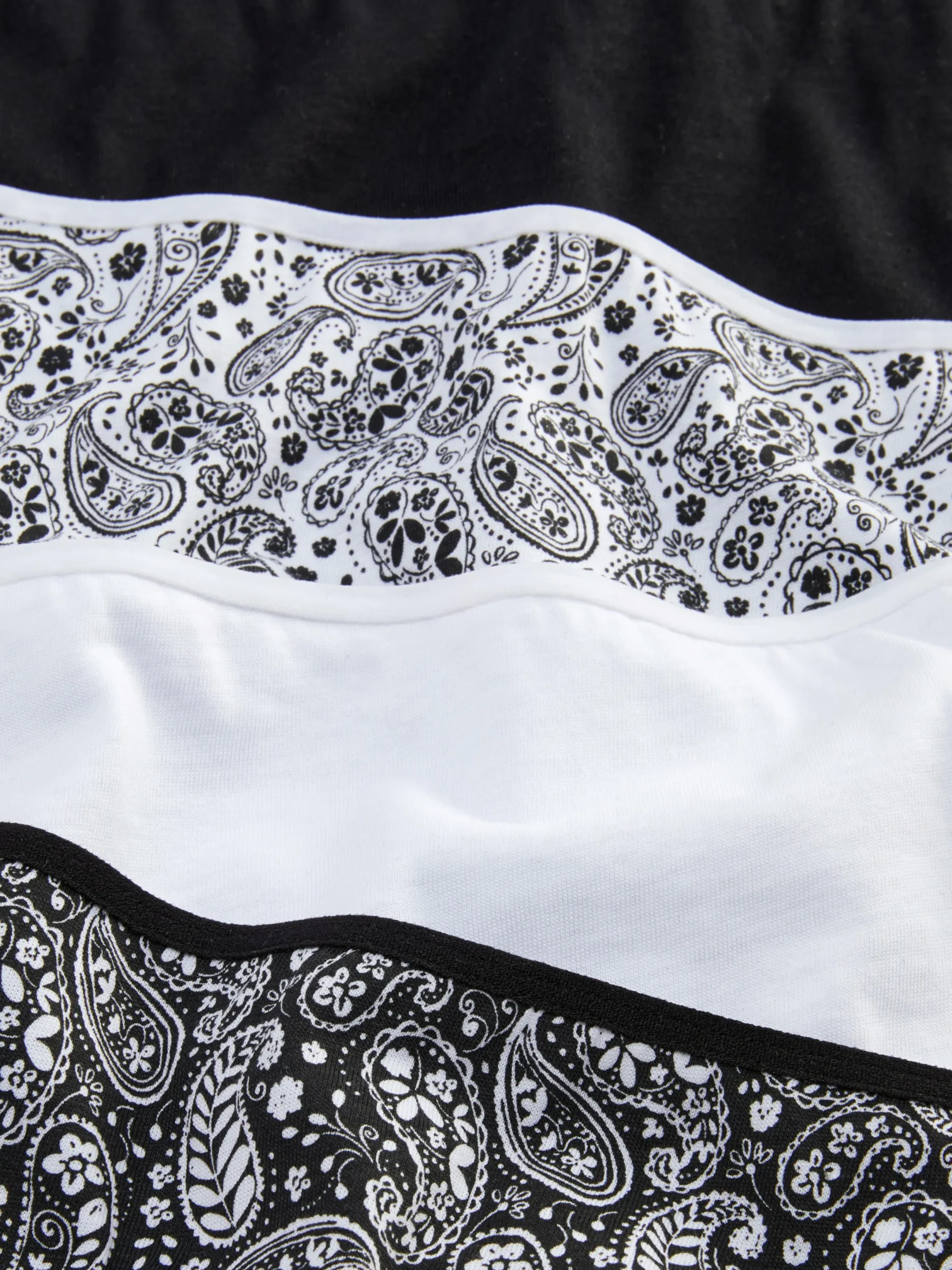 Culotte|Primark Lot De 4 Culottes Hautes Tendances à Imprimé Noir/Blanc