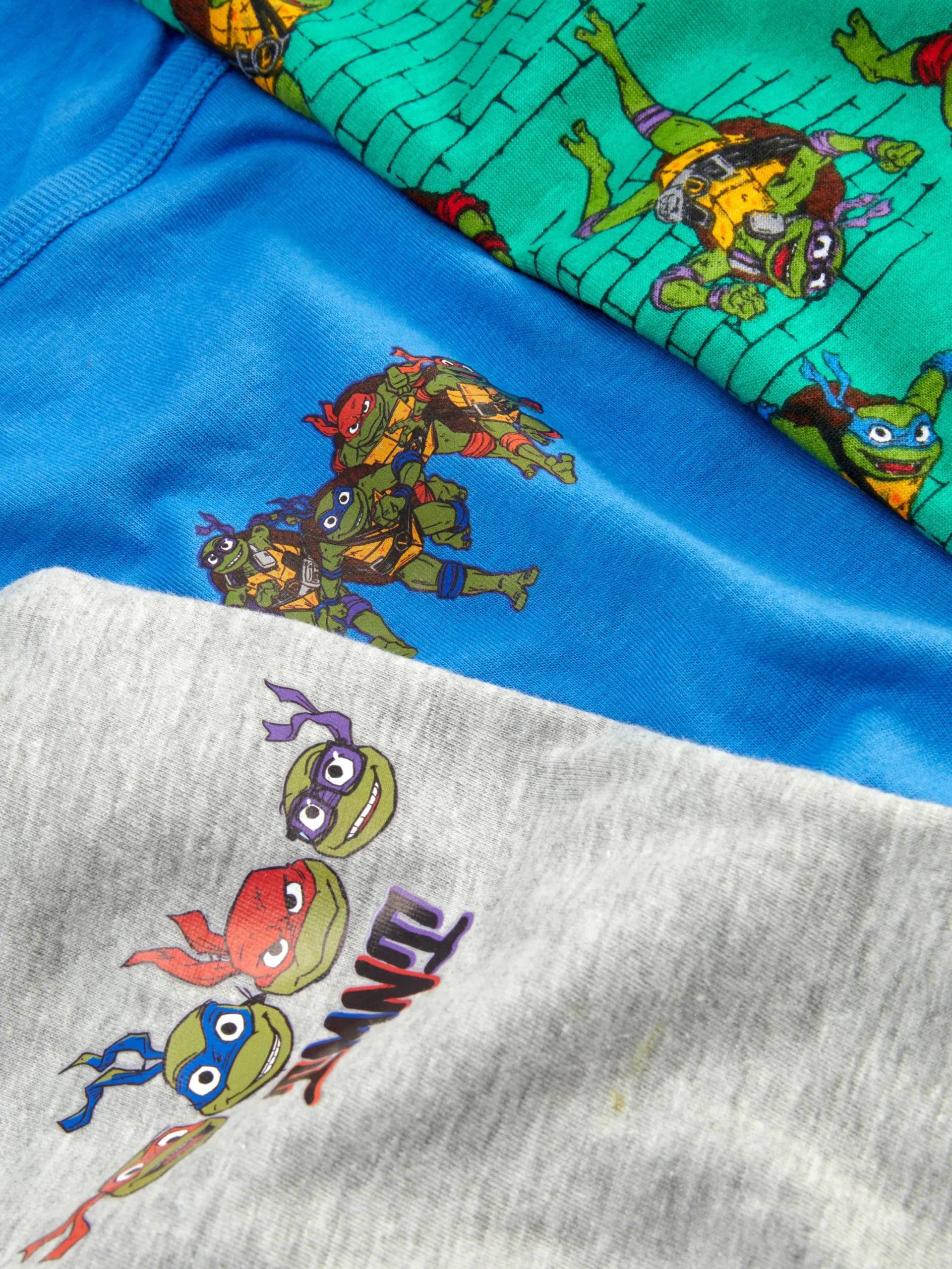 Sous-Vêtement|Primark Lot De 3 Débardeurs Tortue Ninja Multicolore